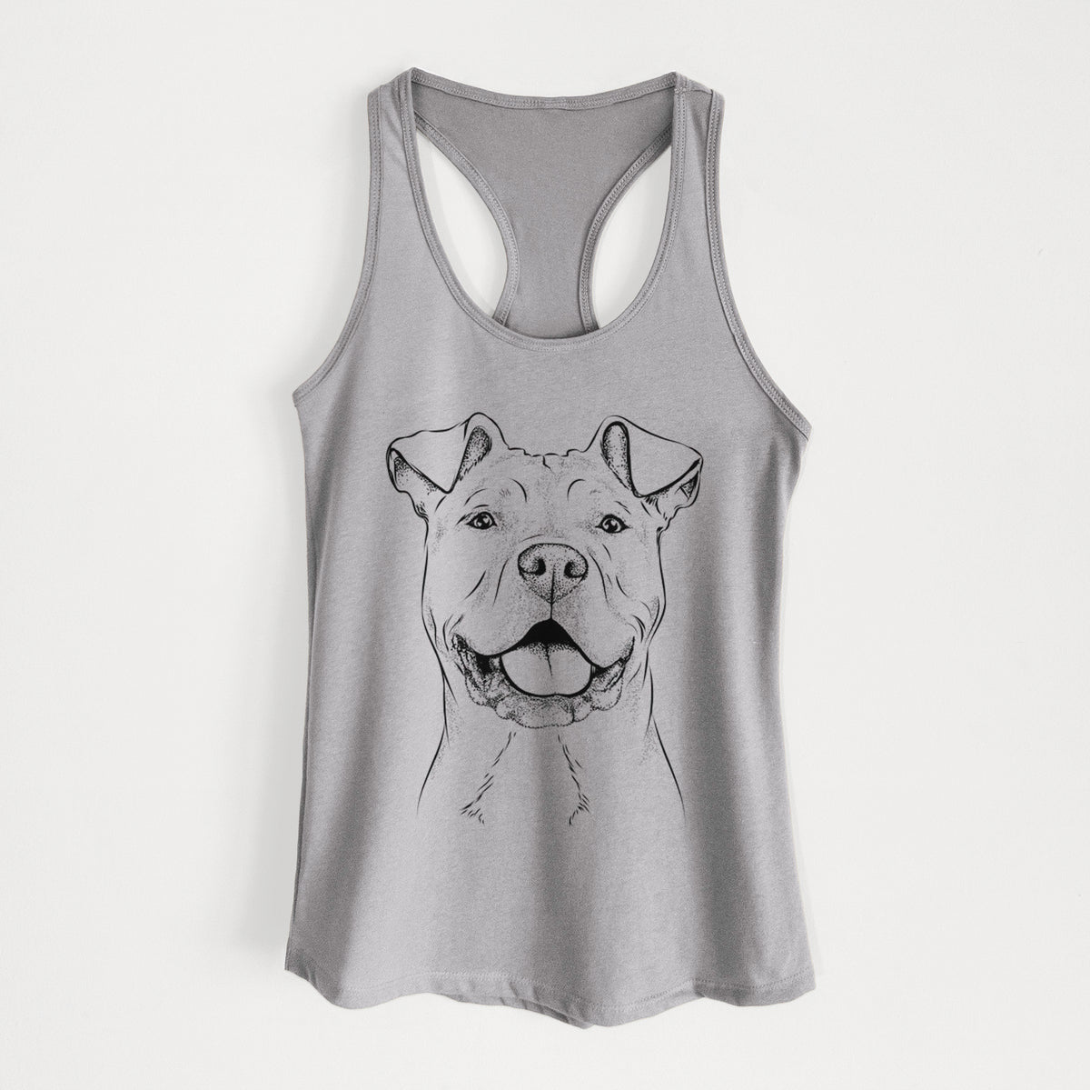 Bubba Scraps the American Staffordshire Mix - Women&#39;s Racerback Tanktop