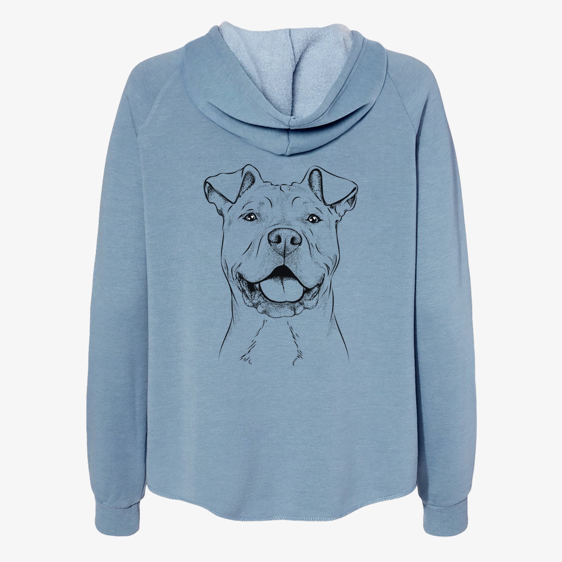 Bubba Scraps the American Staffordshire Mix - Women's Cali Wave Zip-Up Sweatshirt