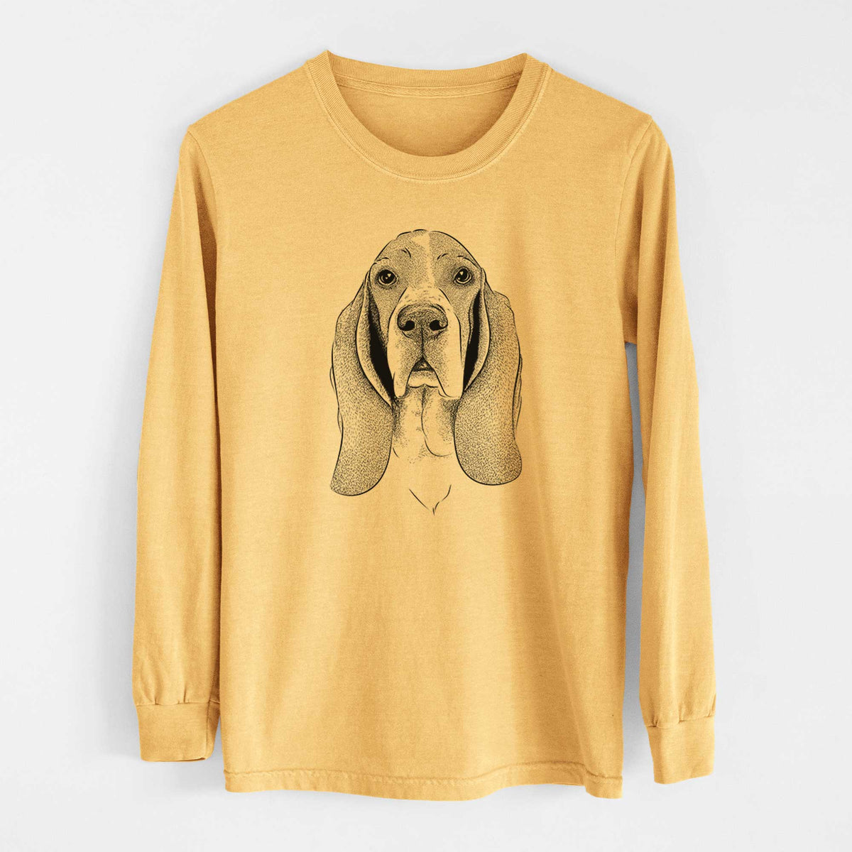 Bare Buckley the Basset Hound - Heavyweight 100% Cotton Long Sleeve