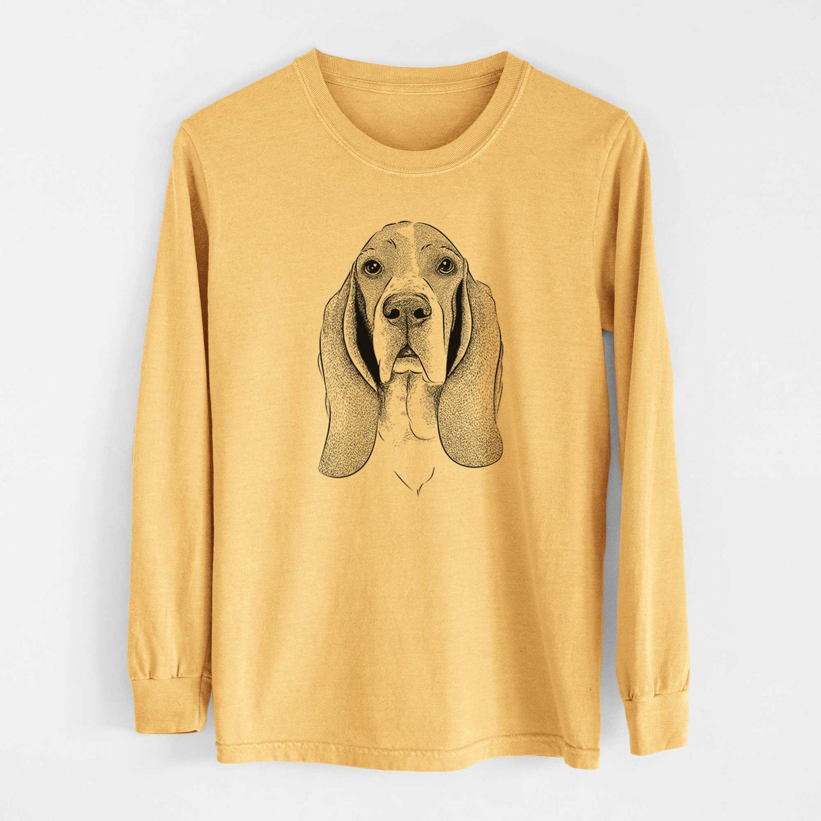 Bare Buckley the Basset Hound - Heavyweight 100% Cotton Long Sleeve
