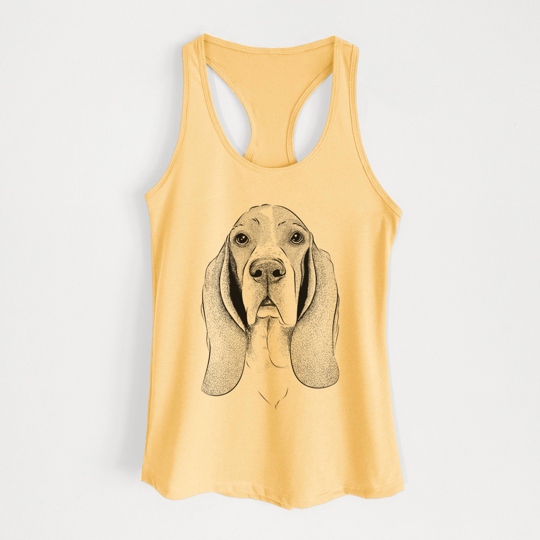 Buckley the Basset Hound - Women's Racerback Tanktop