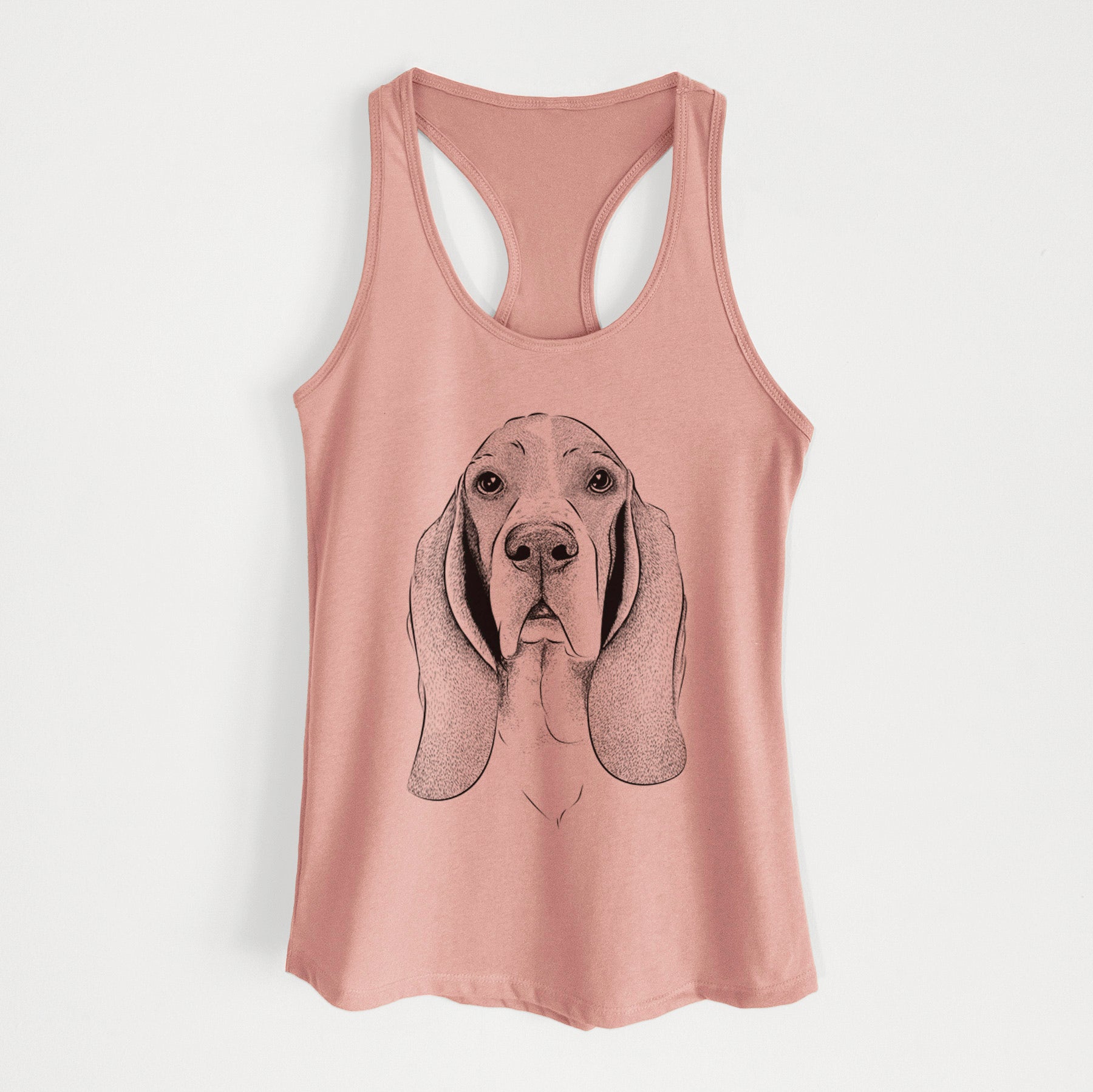 Buckley the Basset Hound - Women's Racerback Tanktop