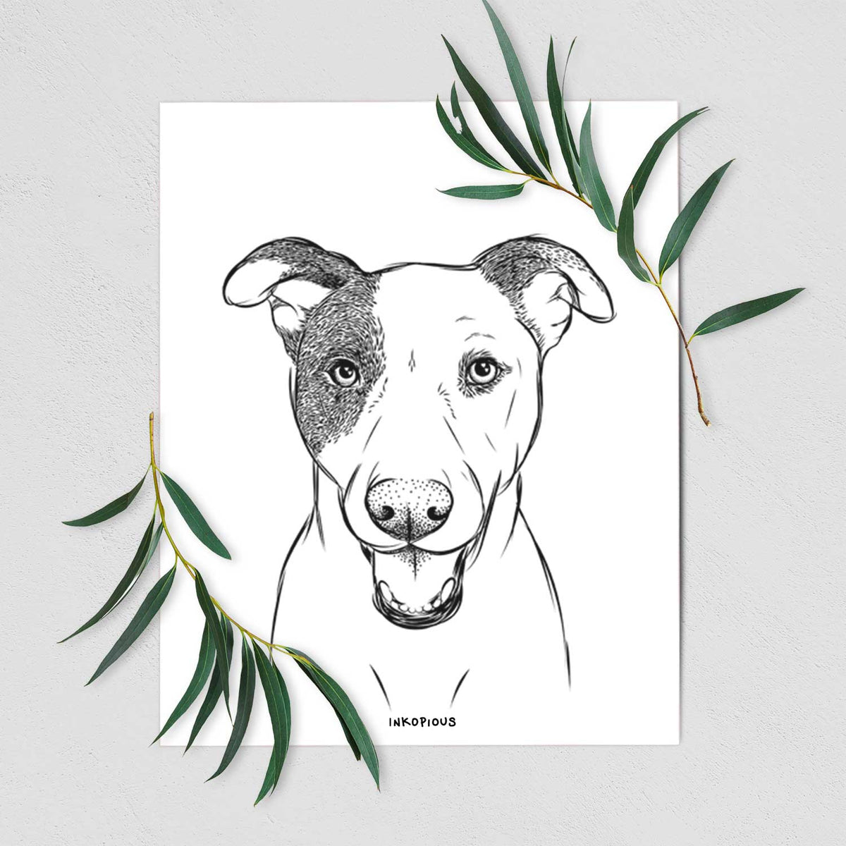 Bucky the Mixed Breed Art Print