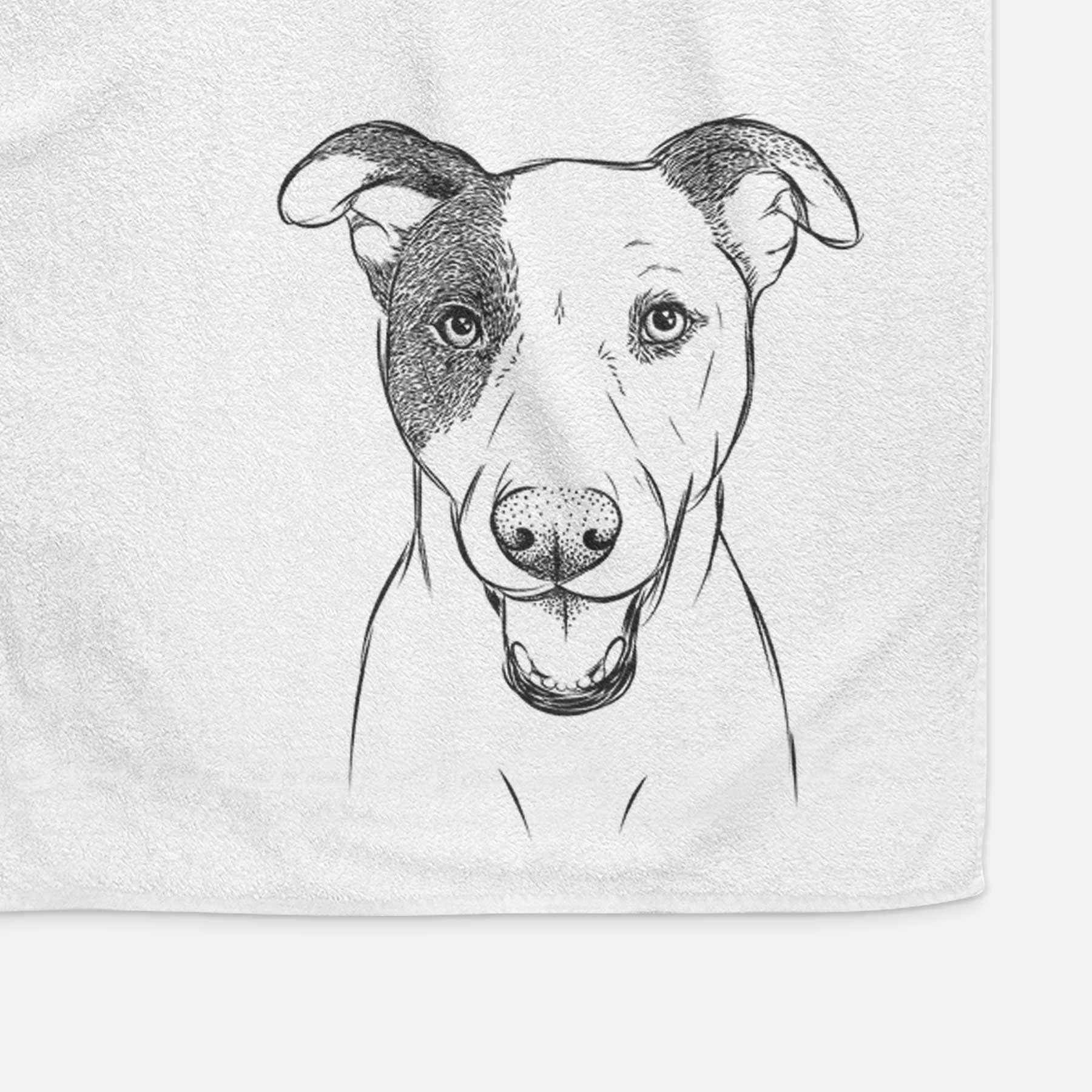 Bucky the Mixed Breed Decorative Hand Towel