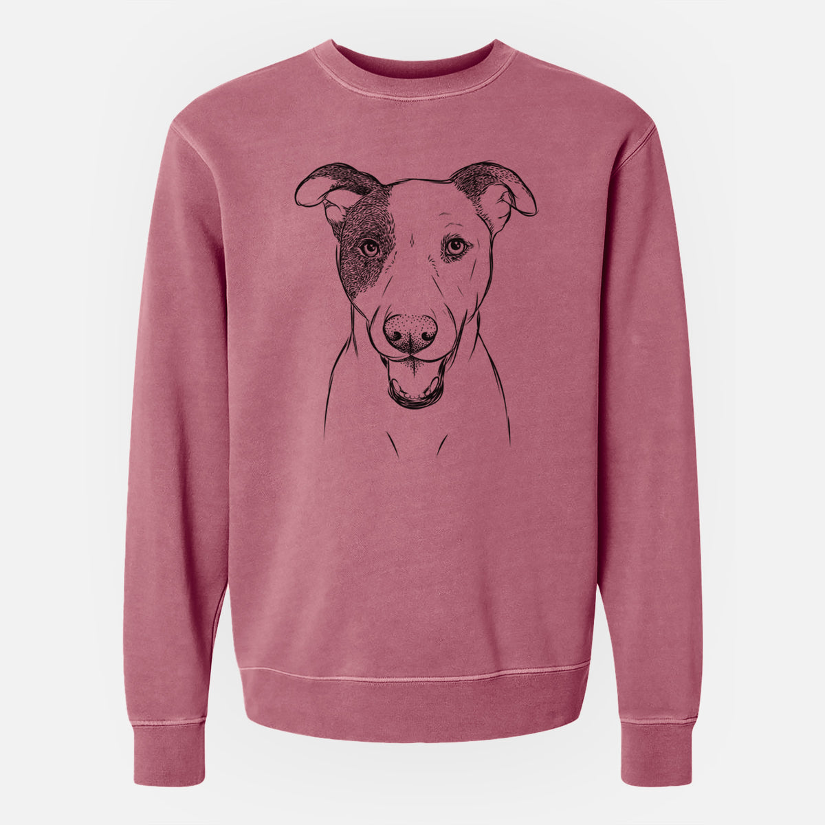 Bare Bucky the Mixed Breed - Unisex Pigment Dyed Crew Sweatshirt
