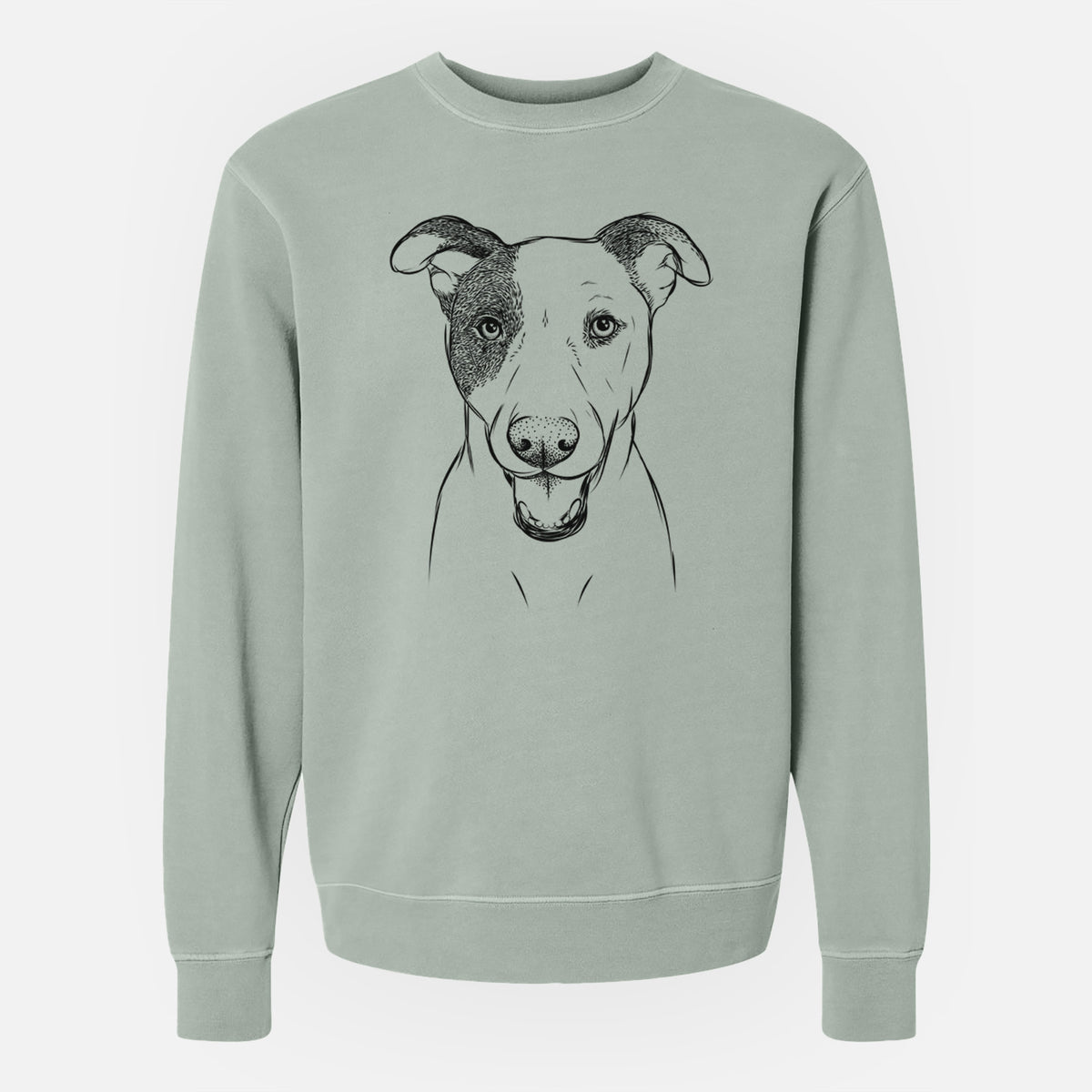 Bare Bucky the Mixed Breed - Unisex Pigment Dyed Crew Sweatshirt