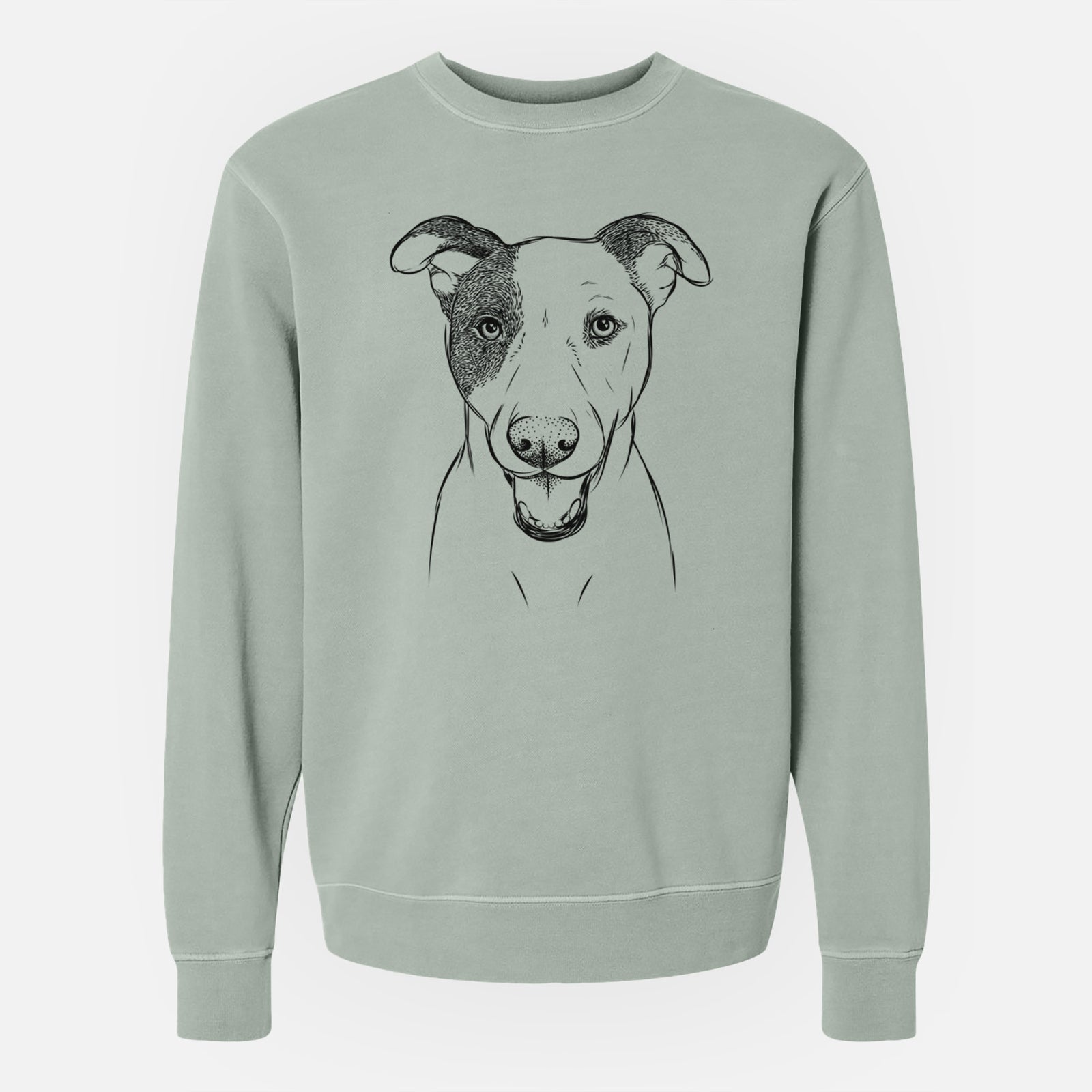 Bare Bucky the Mixed Breed - Unisex Pigment Dyed Crew Sweatshirt