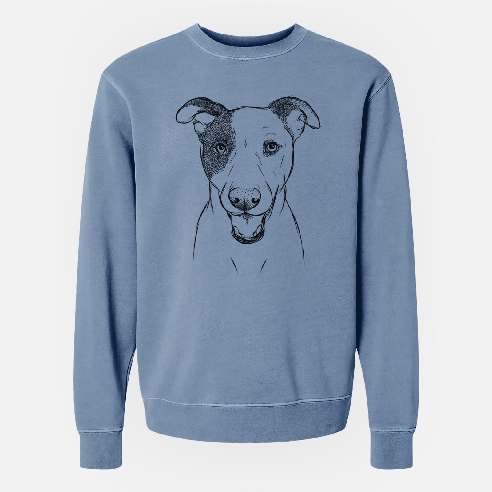 Bare Bucky the Mixed Breed - Unisex Pigment Dyed Crew Sweatshirt