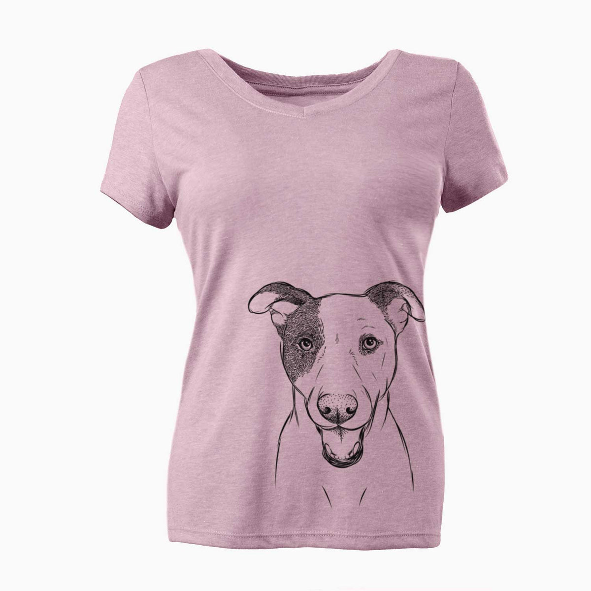 Bare Bucky the Mixed Breed - Women's V-neck Shirt
