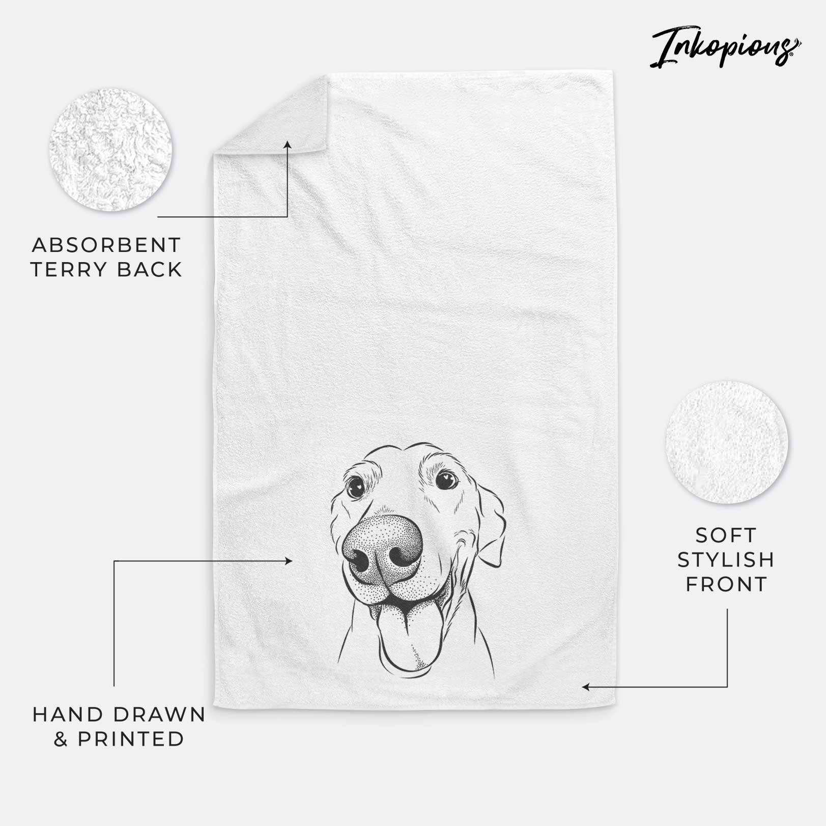 Buddy the Buddy the Sato / American Village Dog Decorative Hand Towel