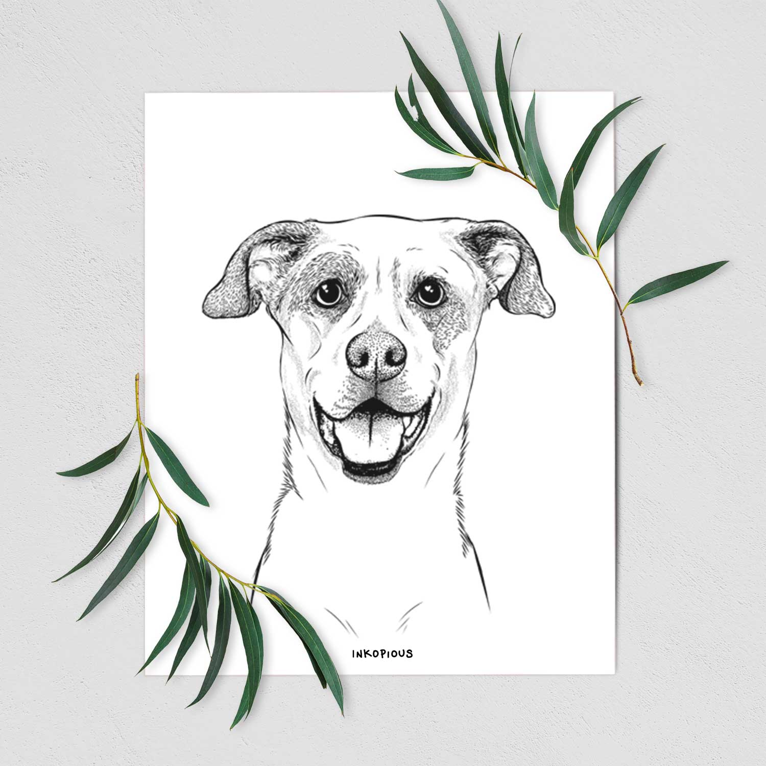 Buffy the Mixed Breed Art Print