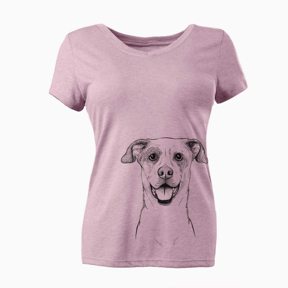 Bare Buffy the Mixed Breed - Women's V-neck Shirt