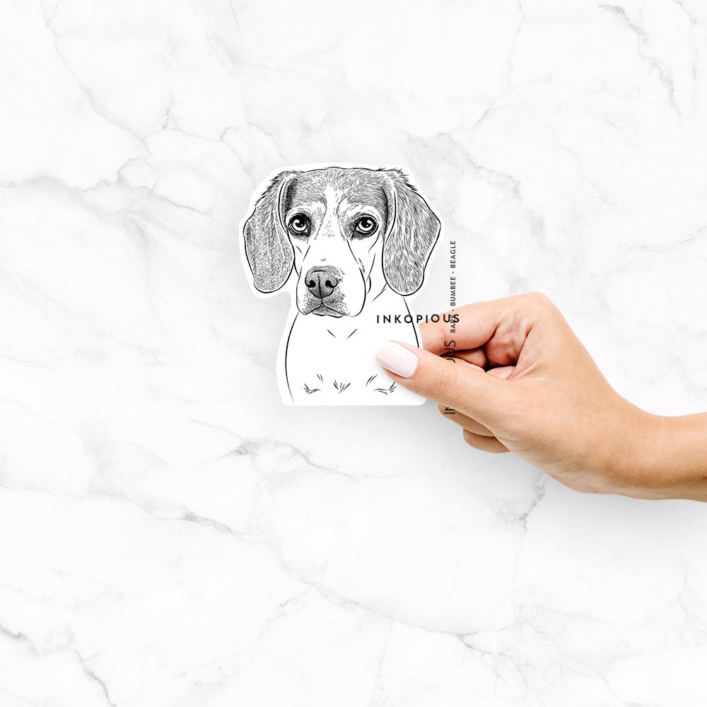 Bumbee the Beagle - Decal Sticker