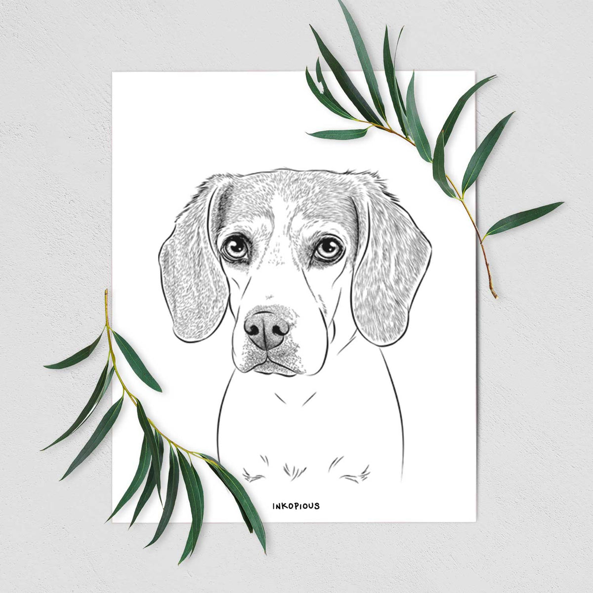 Bumbee the Beagle Art Print