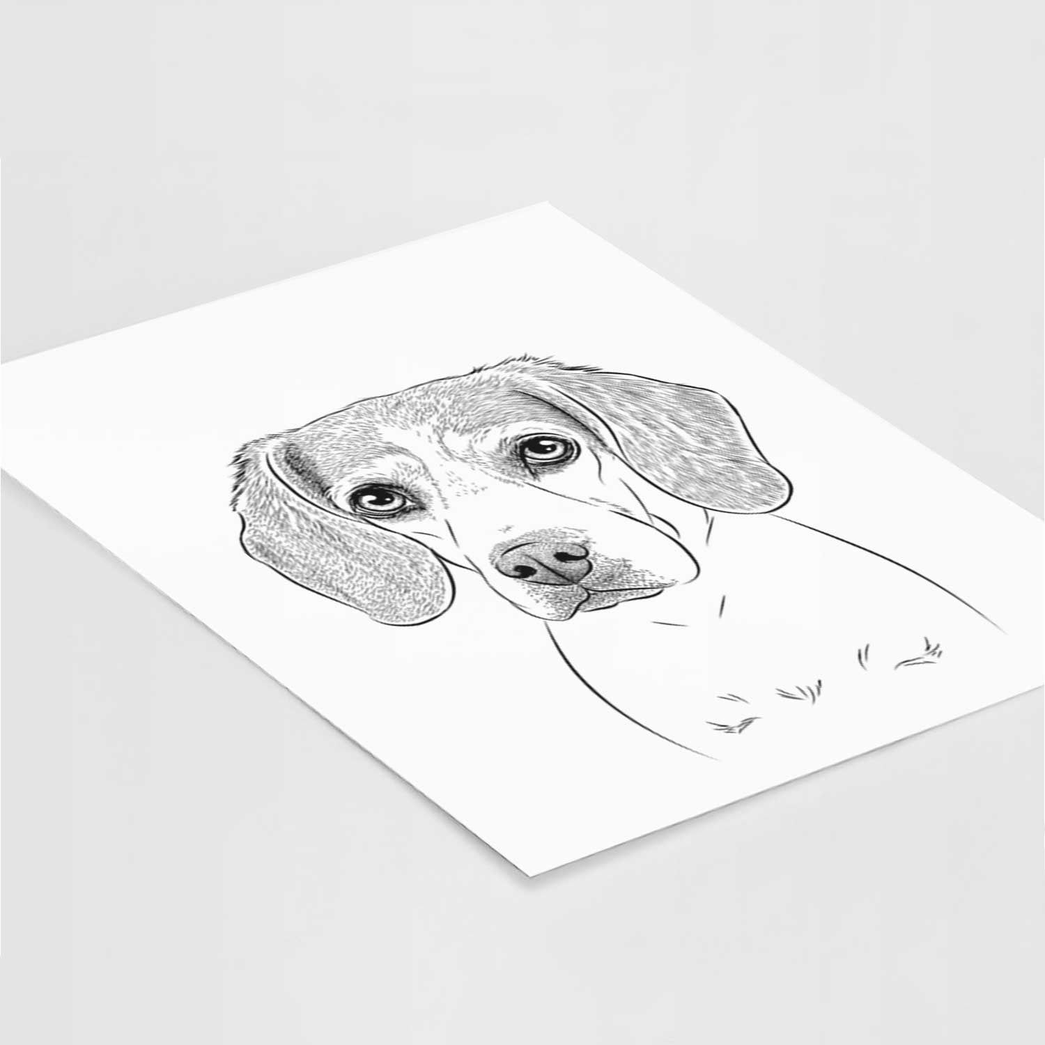 Bumbee the Beagle Art Print