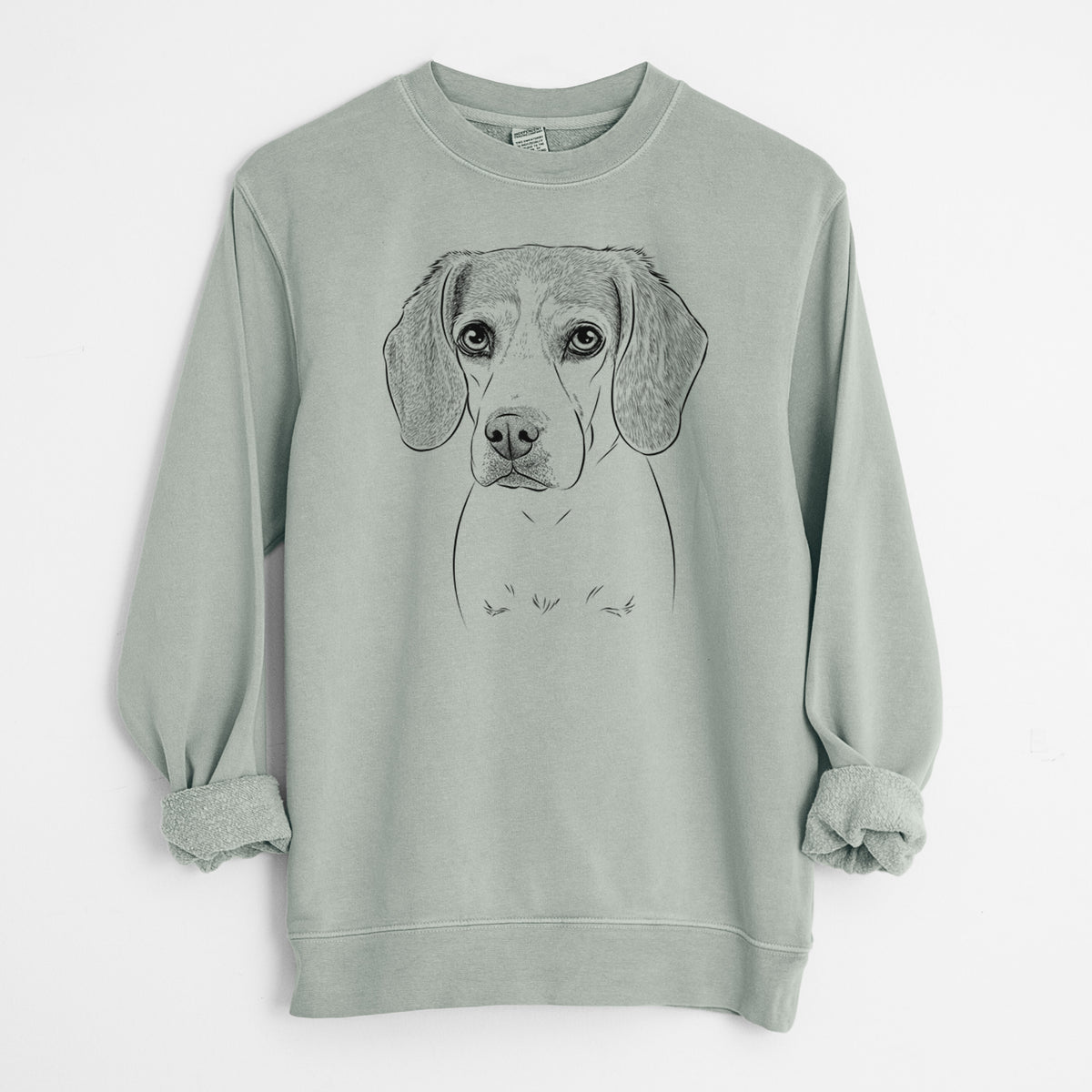 Bare Bumbee the Beagle - Unisex Pigment Dyed Crew Sweatshirt