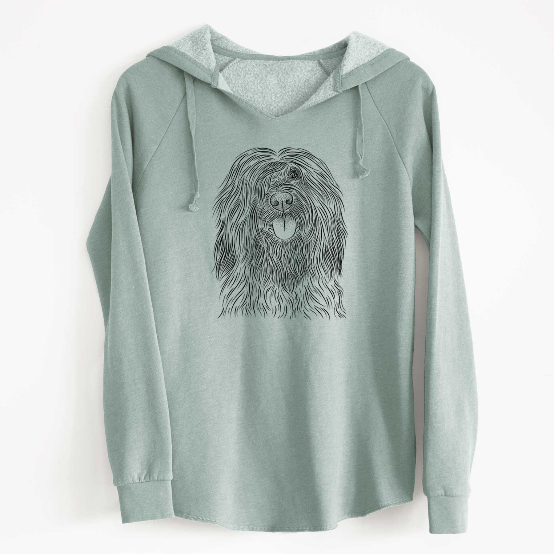 Bare Bundy the Briard - Cali Wave Hooded Sweatshirt