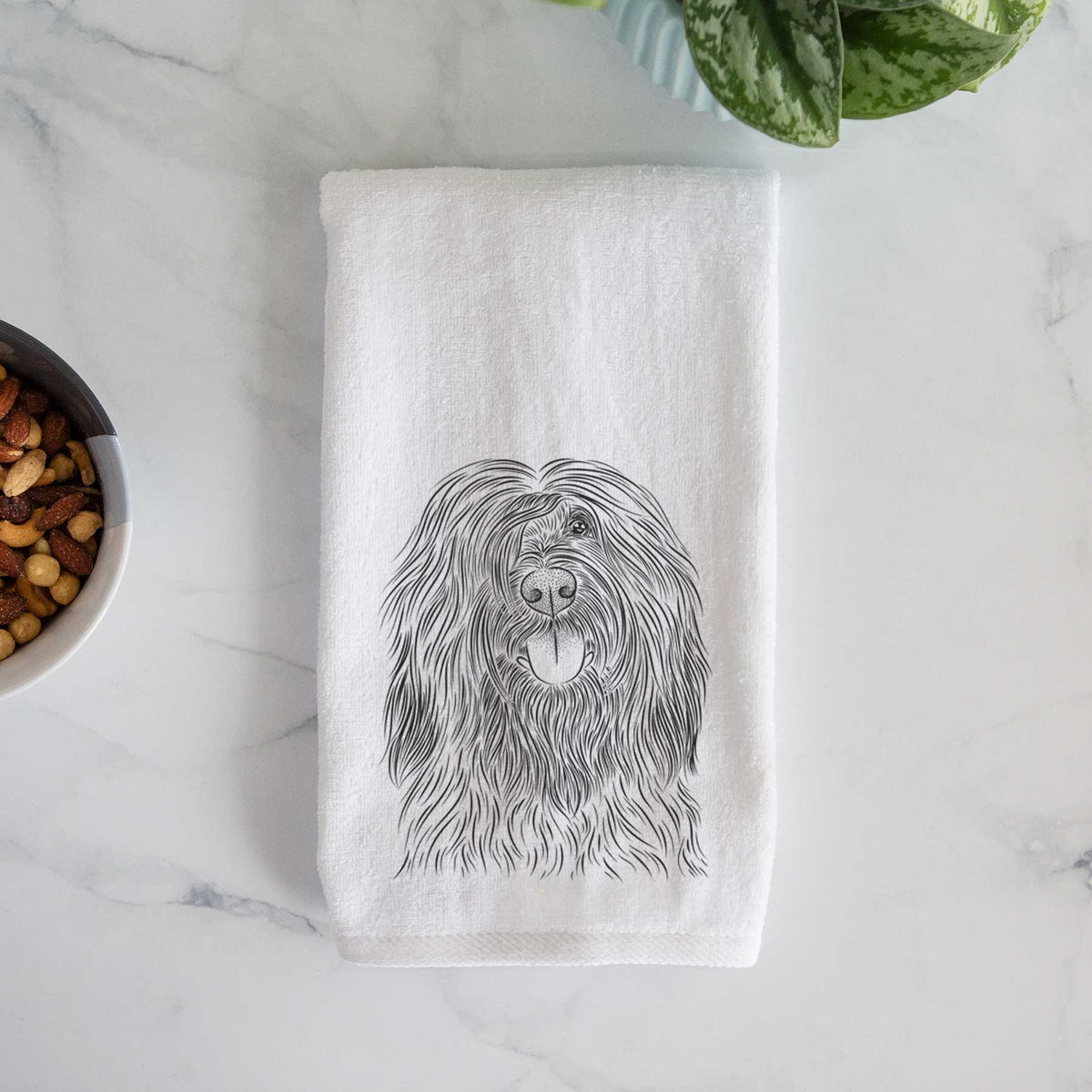 Bundy the Briard Decorative Hand Towel