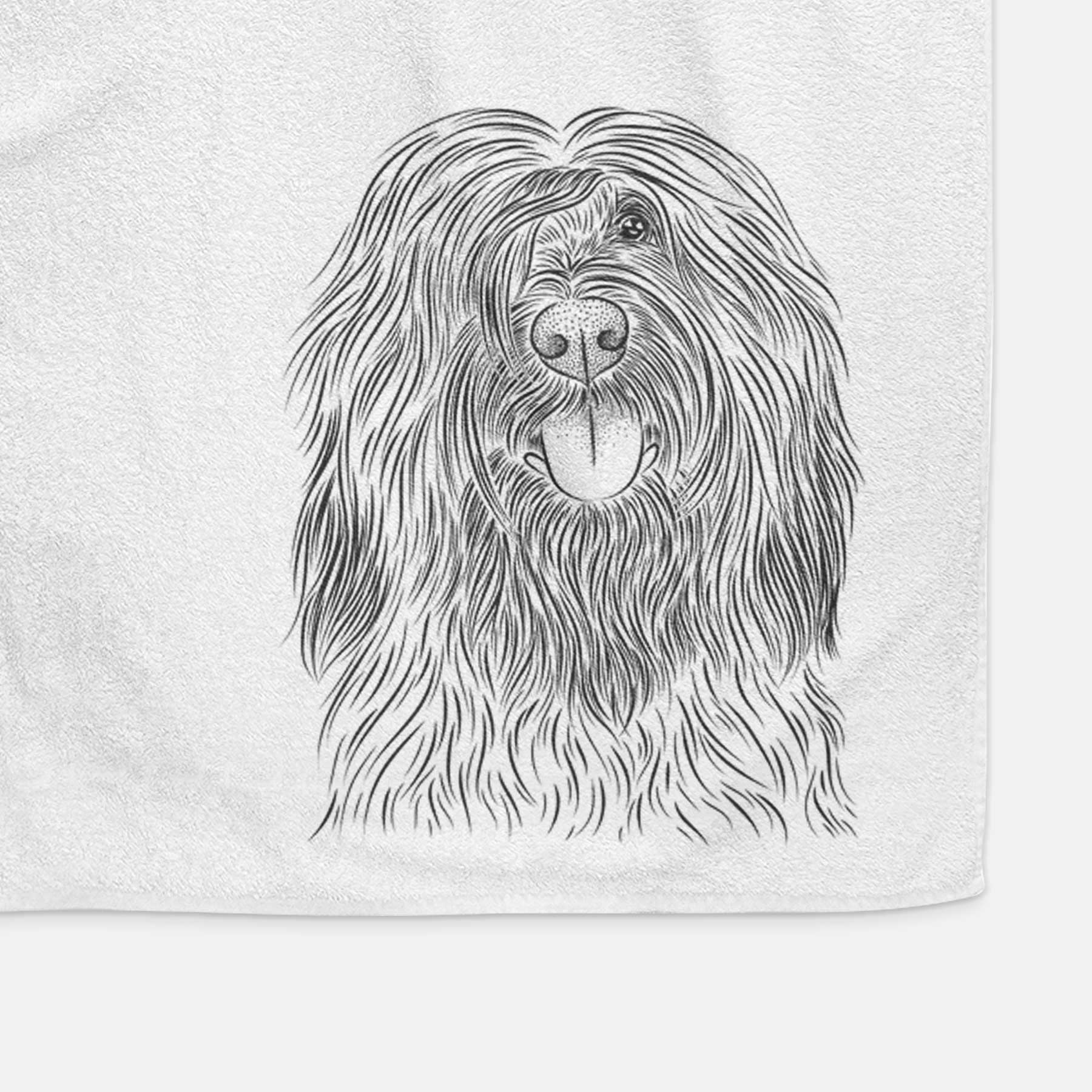 Bundy the Briard Decorative Hand Towel