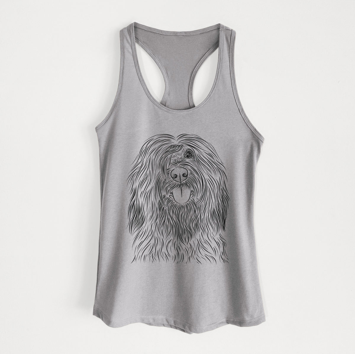 Bundy the Briard - Women&#39;s Racerback Tanktop