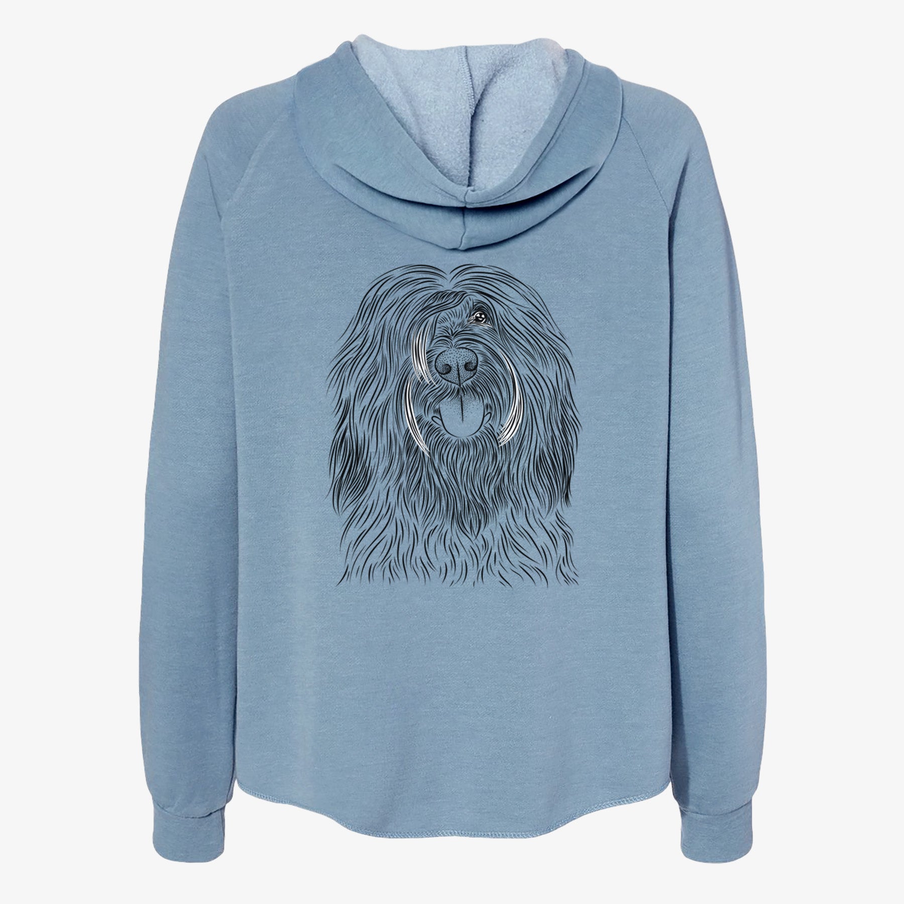 Bundy the Briard - Women's Cali Wave Zip-Up Sweatshirt