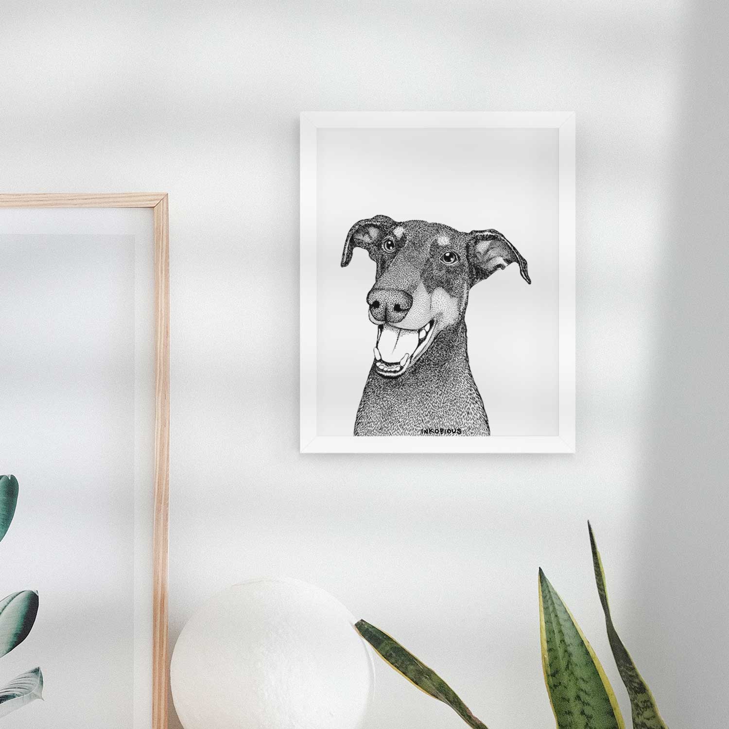 Bunnie the Doberman Pinscher Art Print