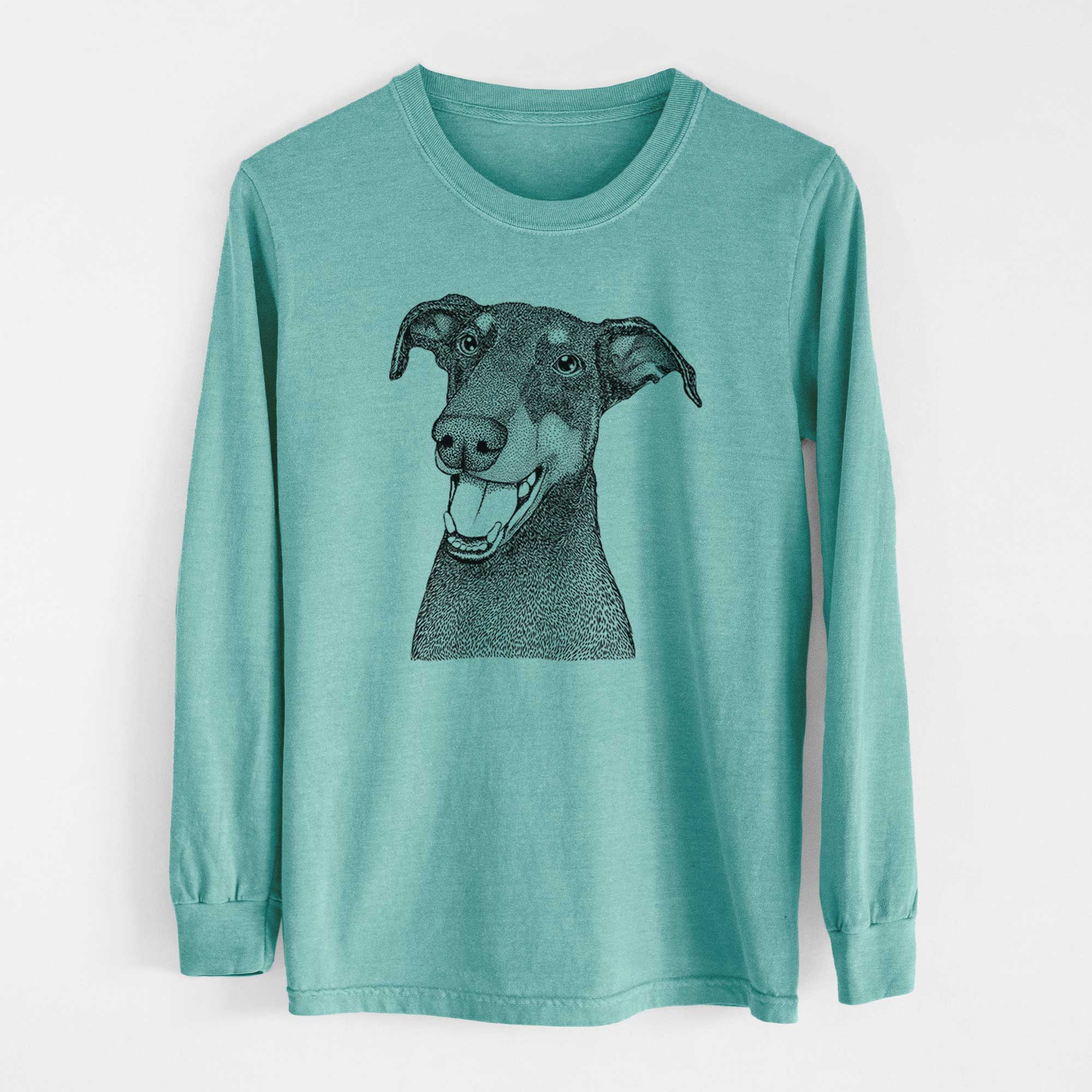 Bare Bunnie the Doberman Pinscher - Heavyweight 100% Cotton Long Sleeve