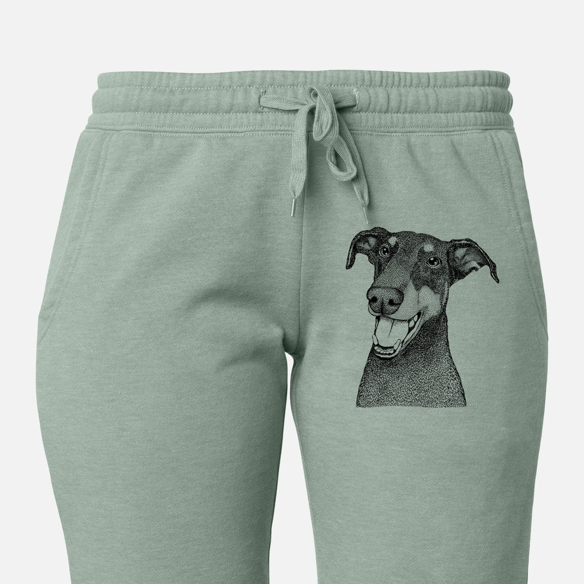 Bunnie the Doberman Pinscher - Women&#39;s Cali Wave Joggers