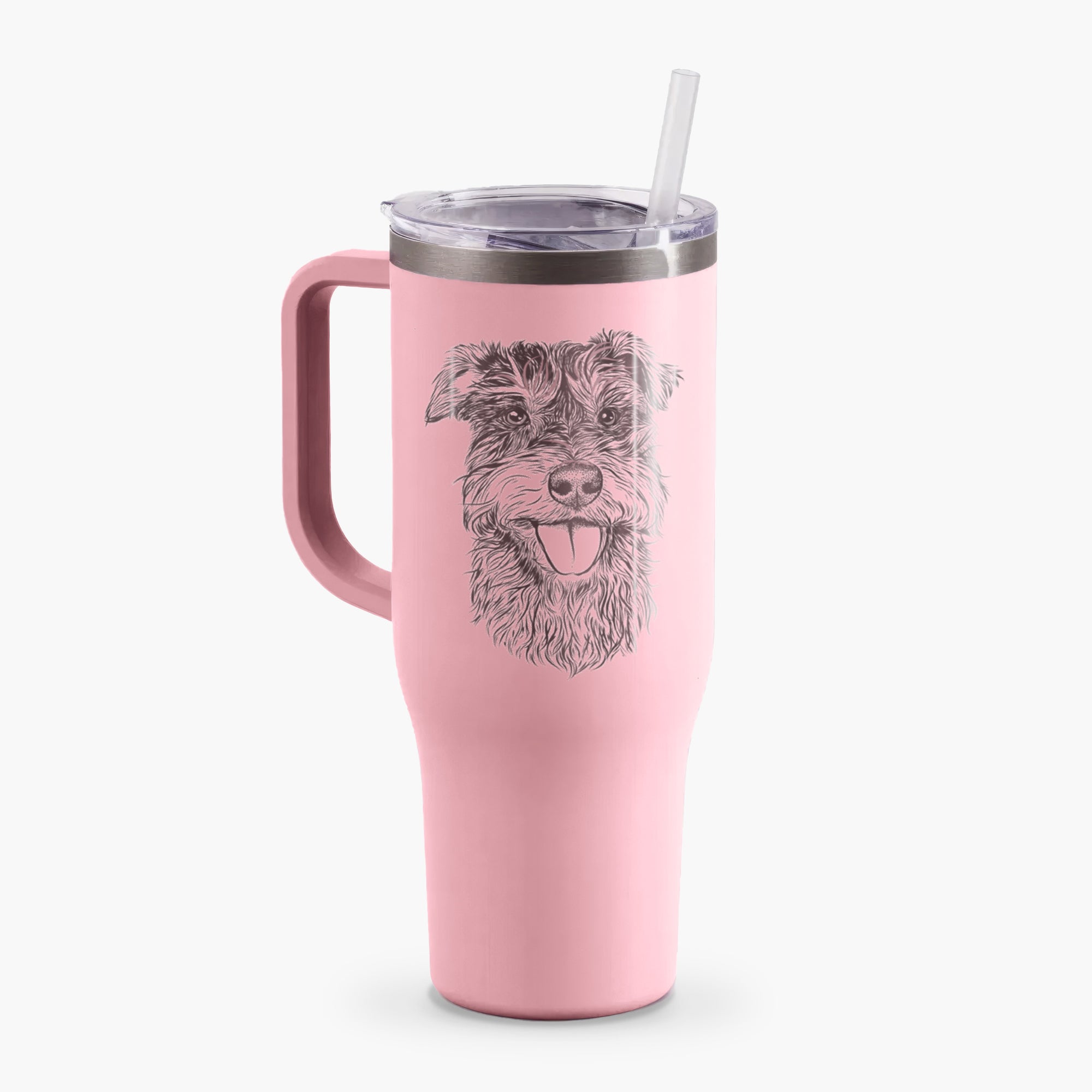 Buster the Schnoodle - 40oz Tumbler with Handle