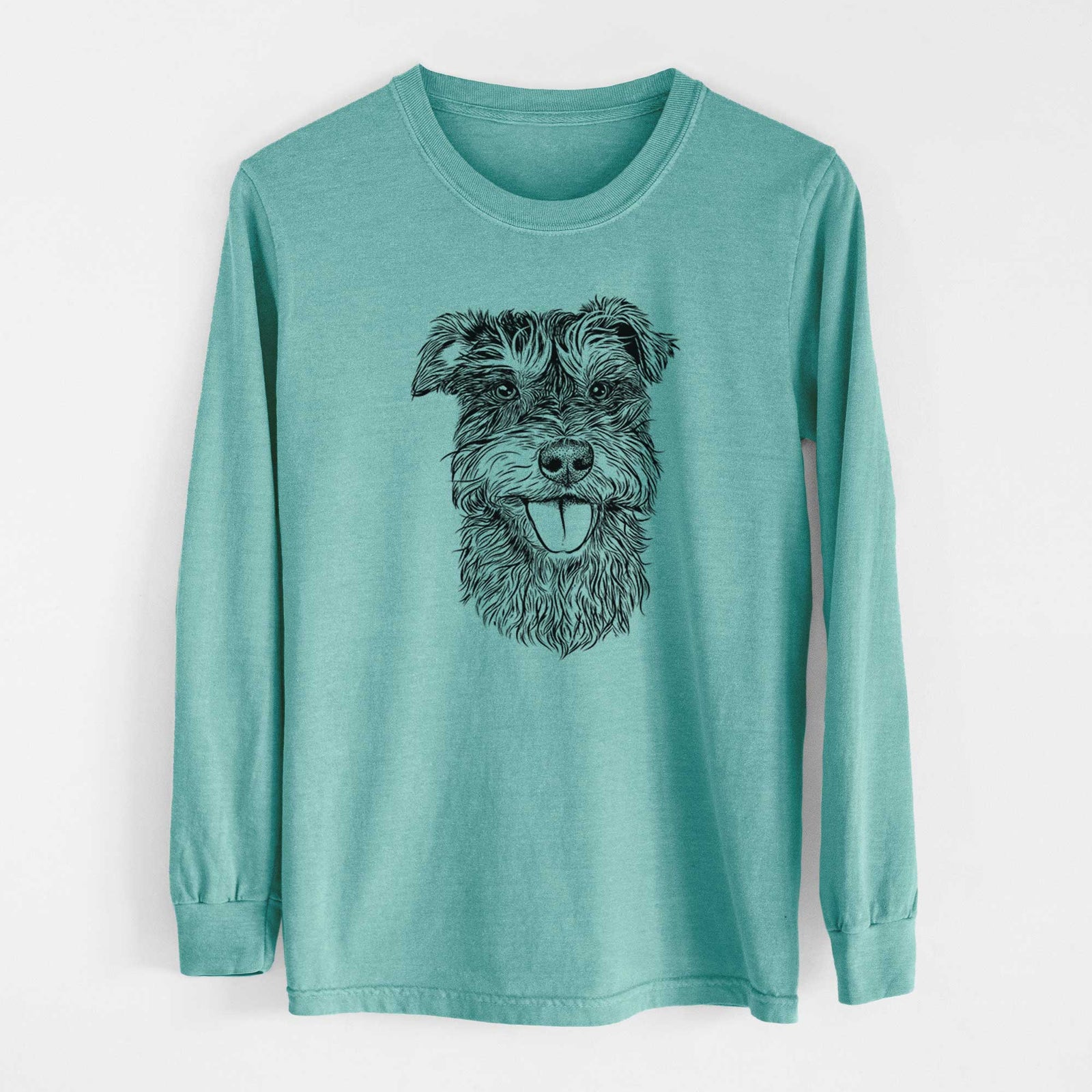 Bare Buster the Schnoodle - Heavyweight 100% Cotton Long Sleeve