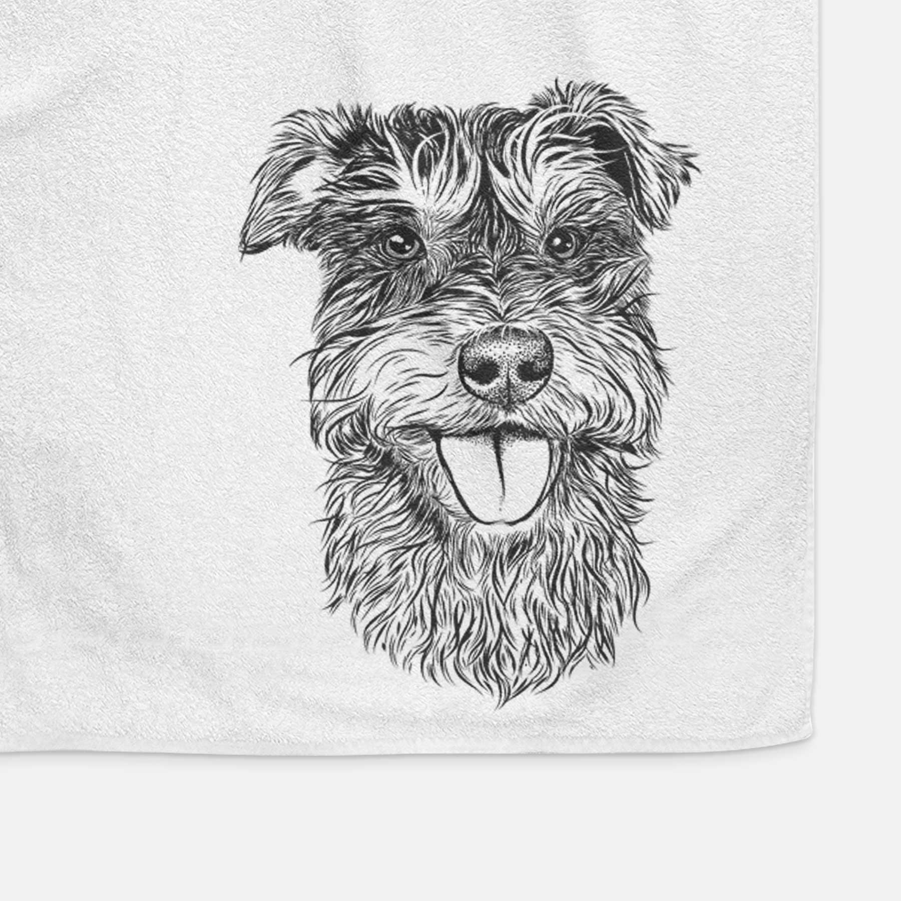 Buster the Schnoodle Decorative Hand Towel