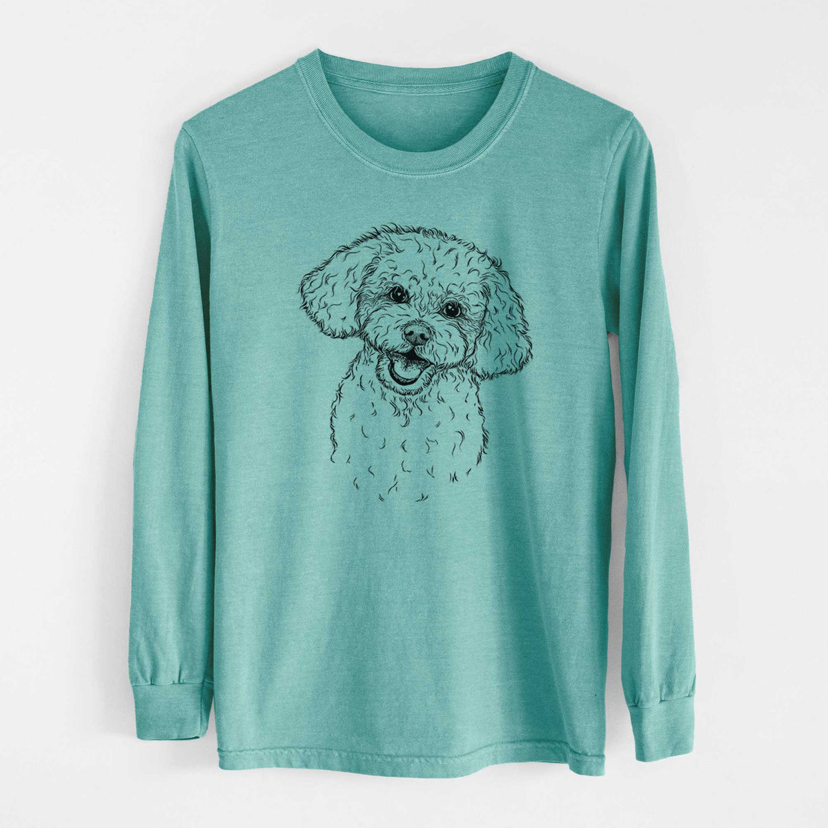 Bare Caesar the Bichon Frise - Heavyweight 100% Cotton Long Sleeve