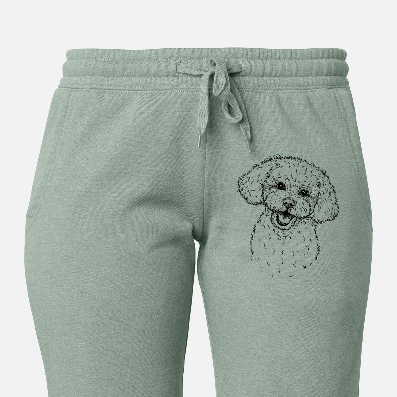 Caesar the Bichon Frise - Women's Cali Wave Joggers