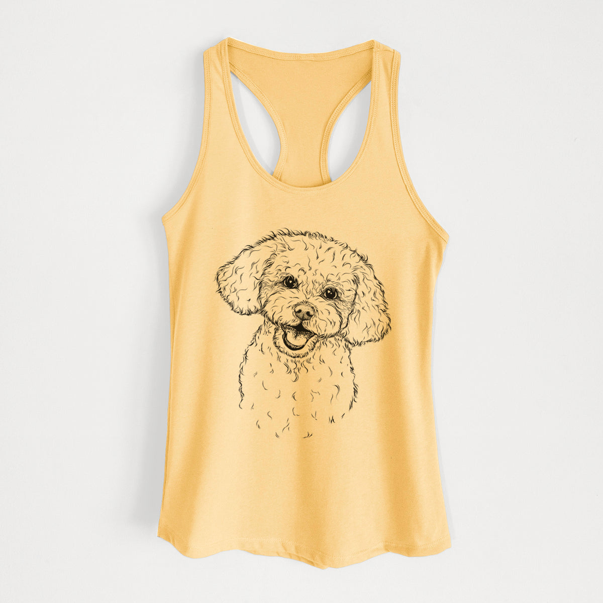 Caesar the Bichon Frise - Women's Racerback Tanktop