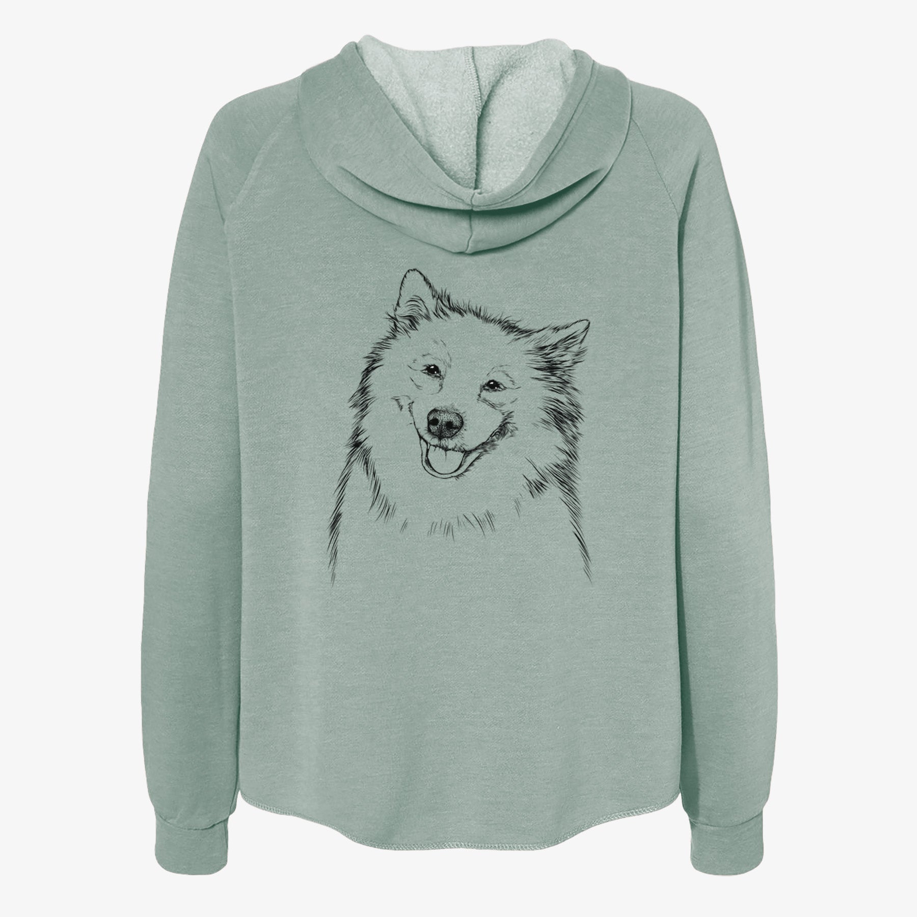 Caico the Samoyed - Women's Cali Wave Zip-Up Sweatshirt