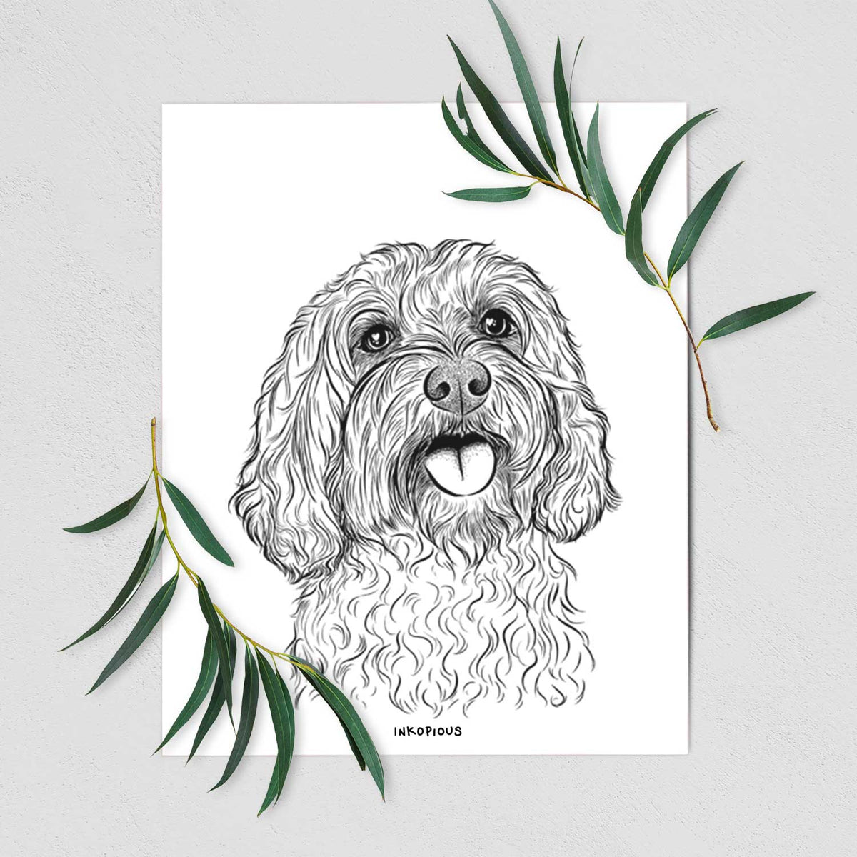Cali the Cavapoo Art Print