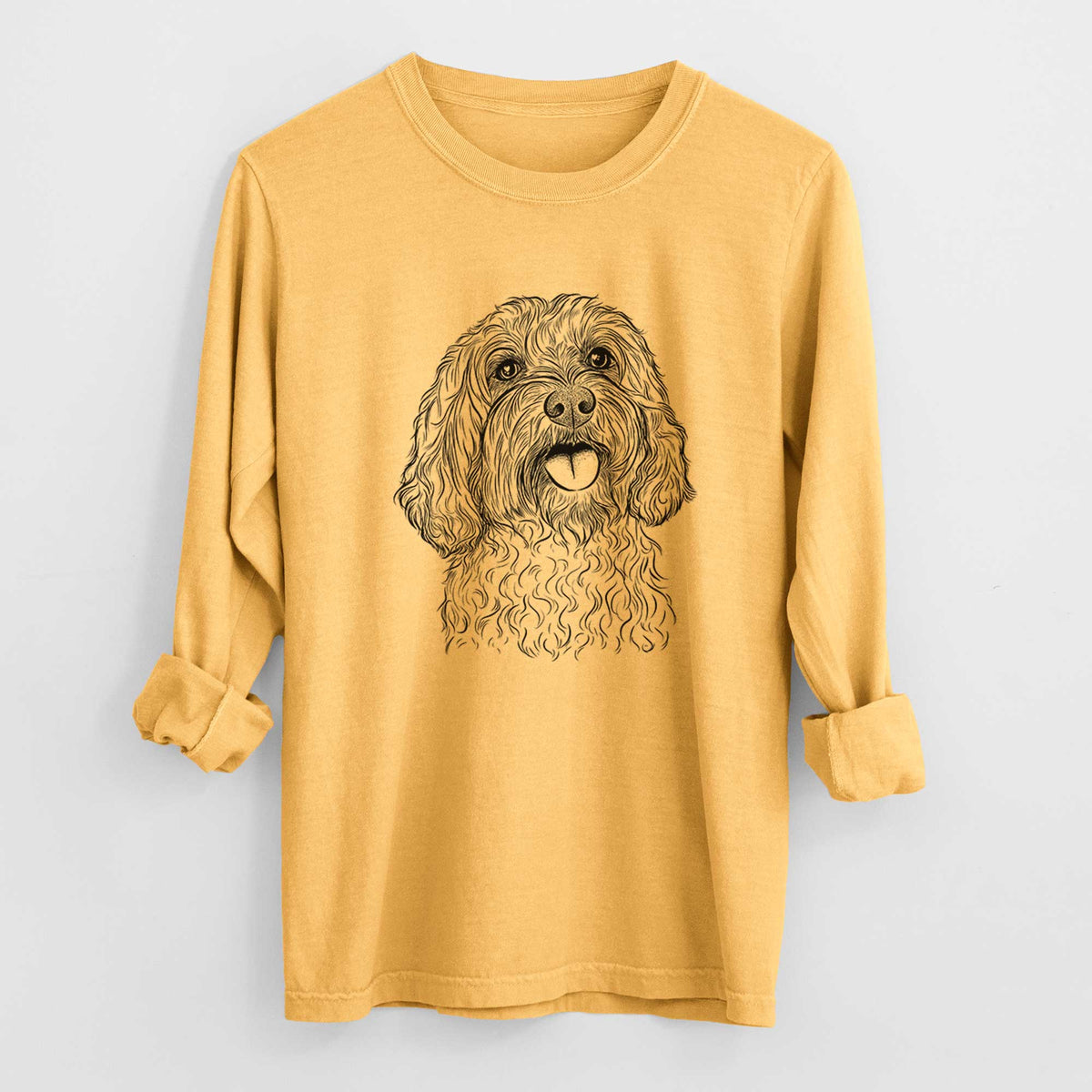 Bare Cali the Cavapoo - Heavyweight 100% Cotton Long Sleeve