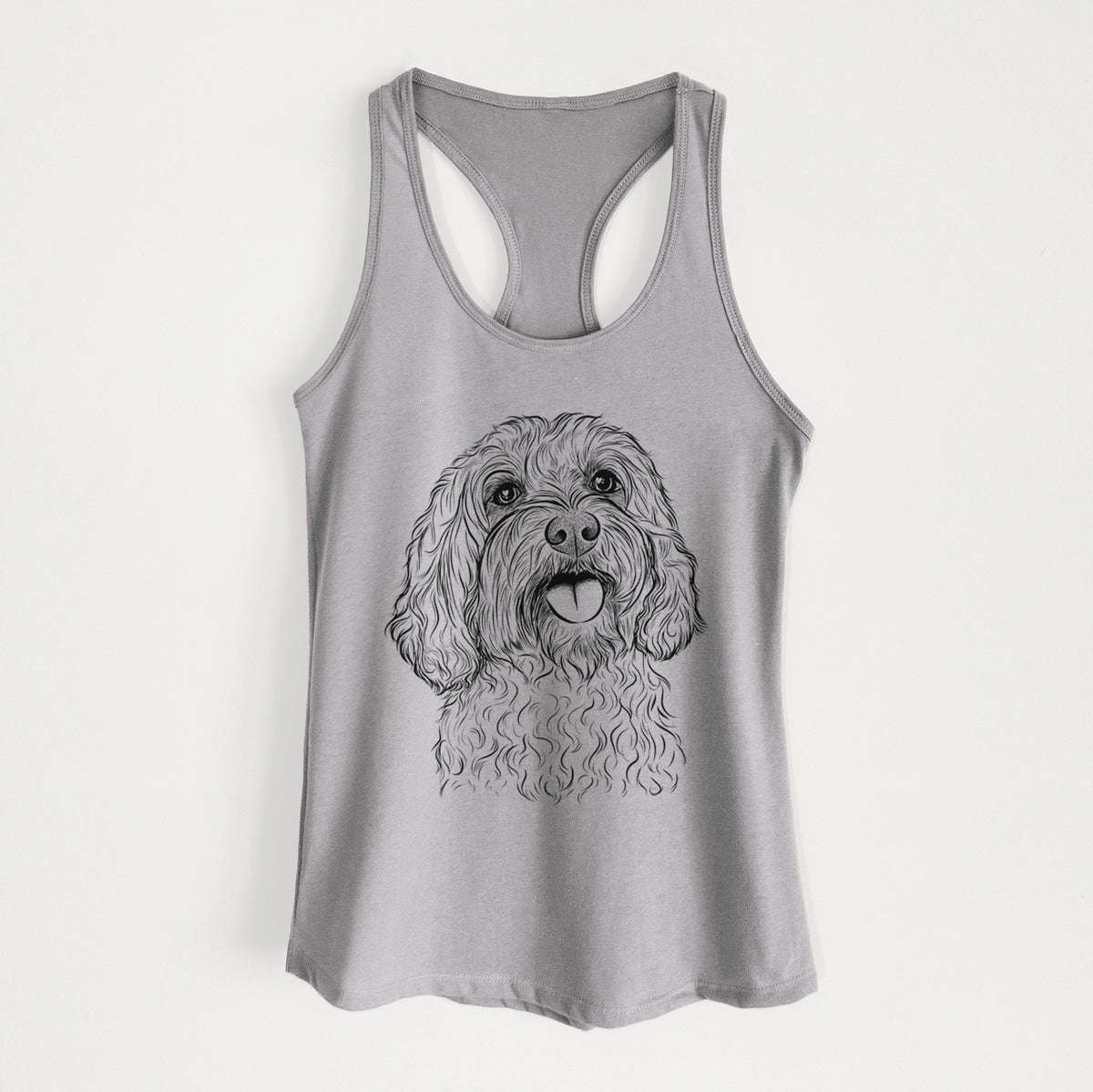 Cali the Cavapoo - Women&#39;s Racerback Tanktop