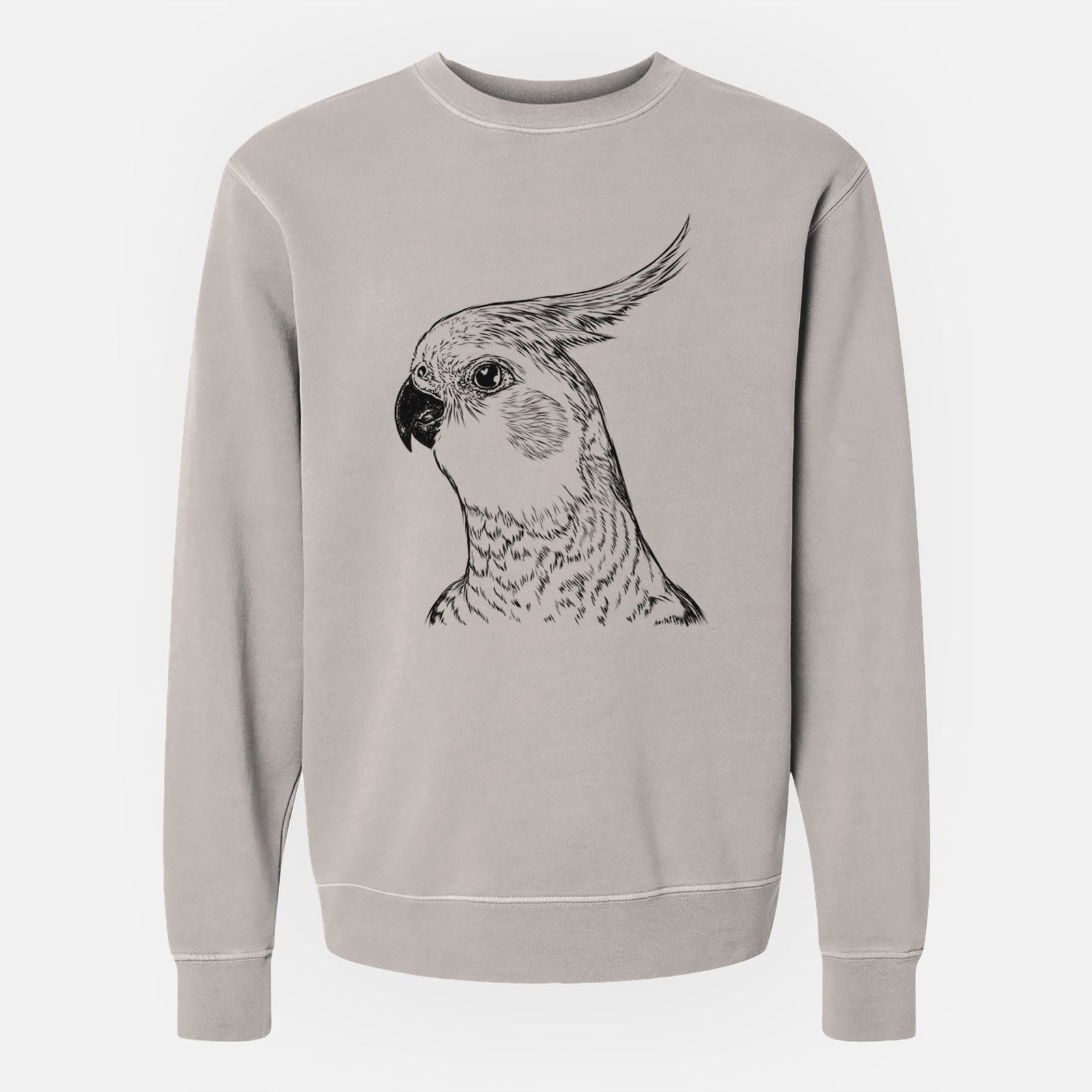 Bare Candy the Cockatiel - Unisex Pigment Dyed Crew Sweatshirt