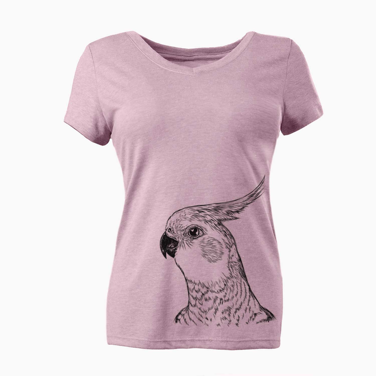 Bare Candy the Cockatiel - Women's V-neck Shirt