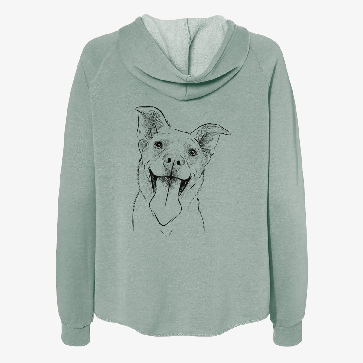 Candy the Mixed Breed - Women's Cali Wave Zip-Up Sweatshirt