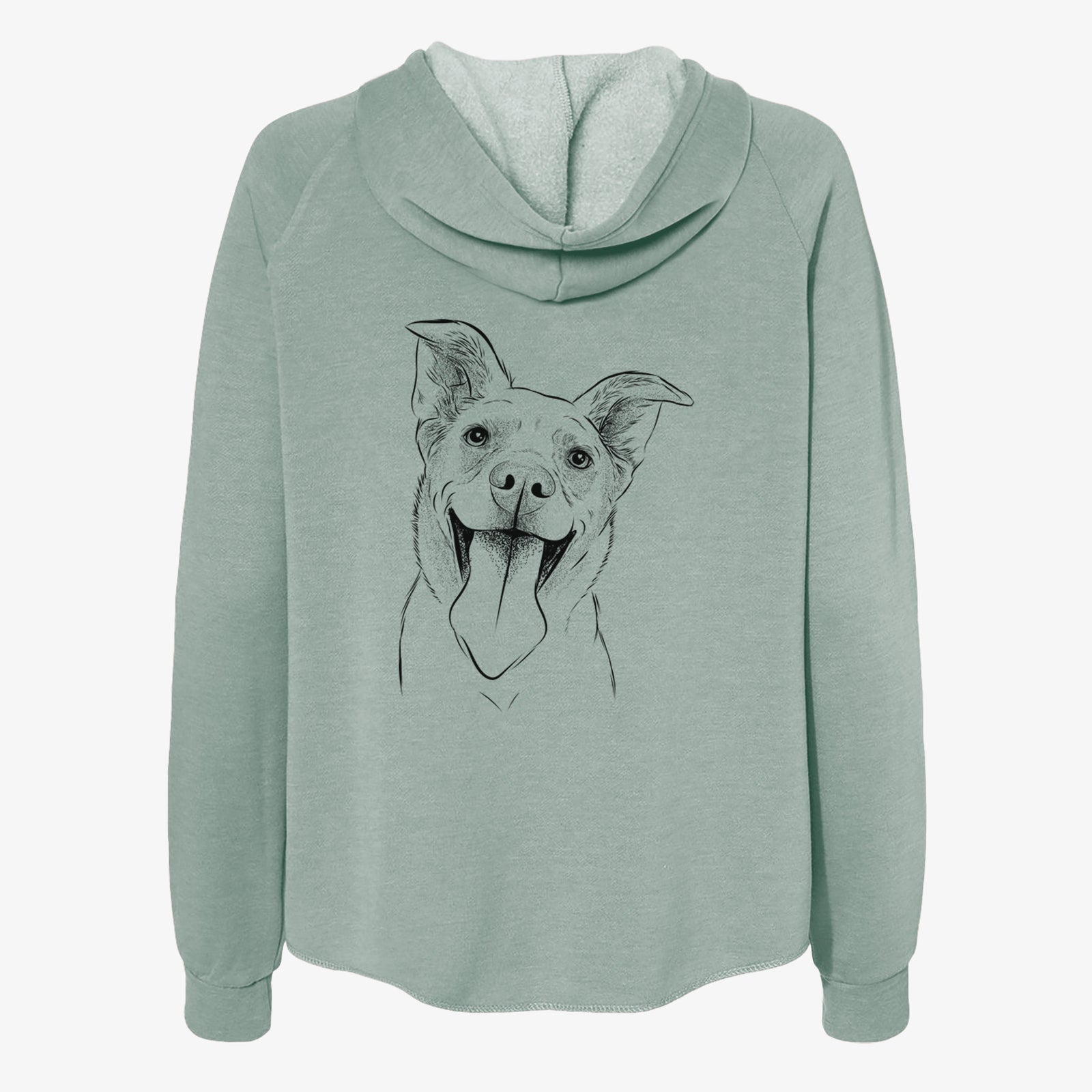 Candy the Mixed Breed - Women's Cali Wave Zip-Up Sweatshirt