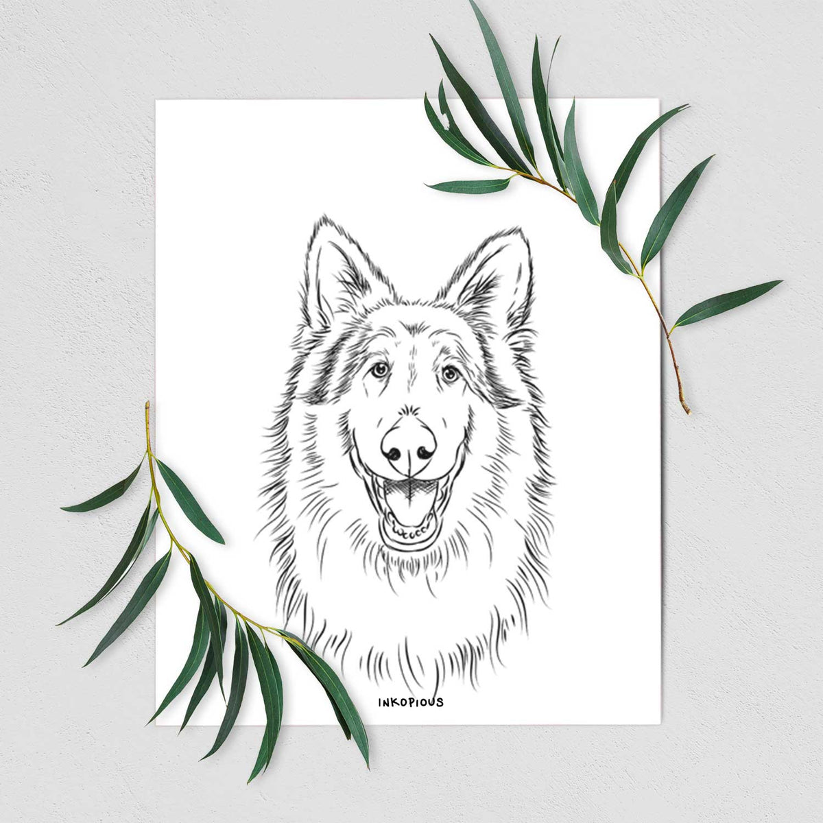 Cannon the Rough Collie Art Print