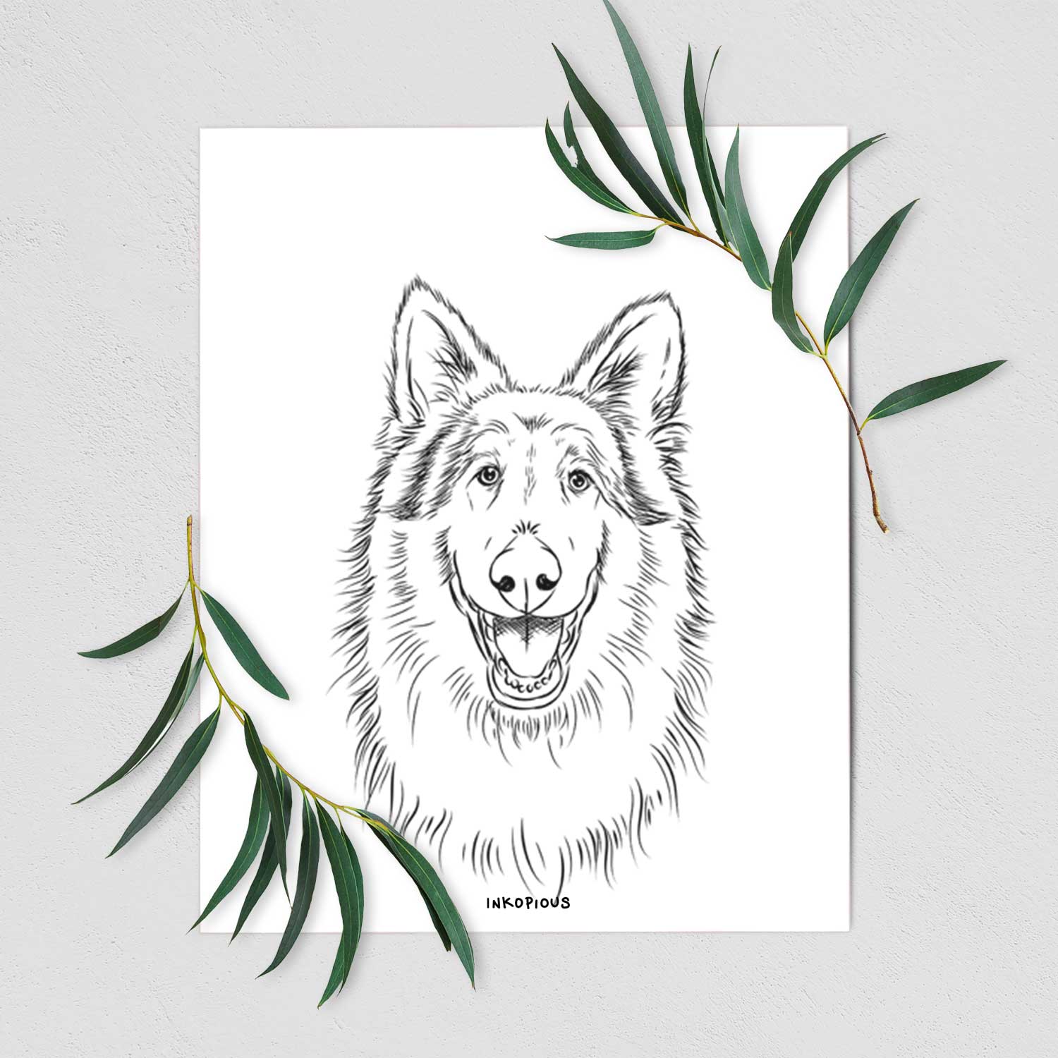 Cannon the Rough Collie Art Print