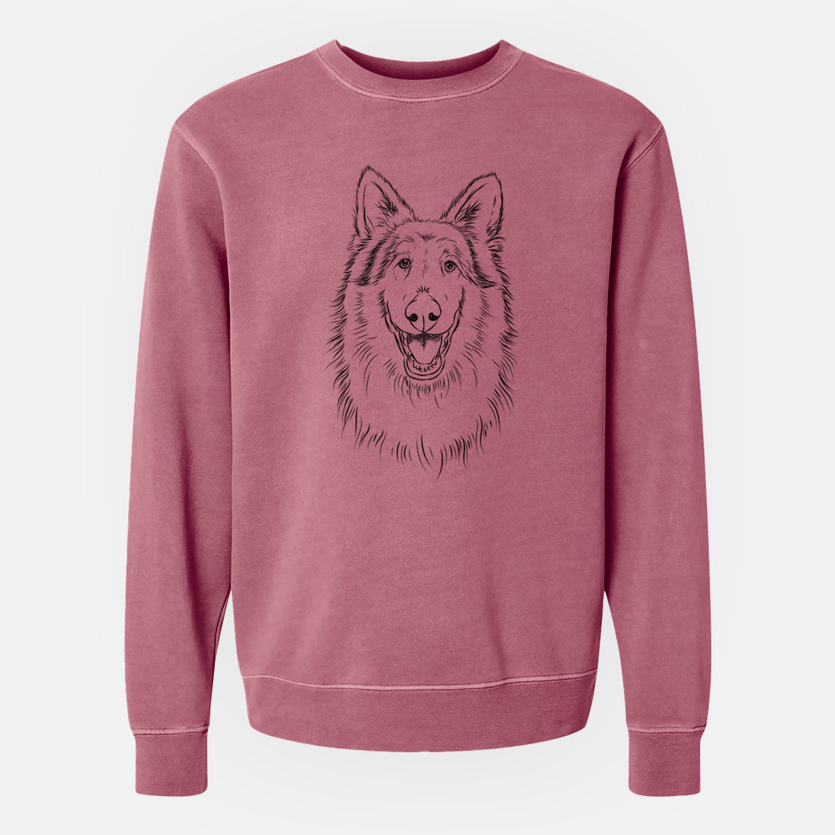 Bare Cannon the Rough Collie - Unisex Pigment Dyed Crew Sweatshirt