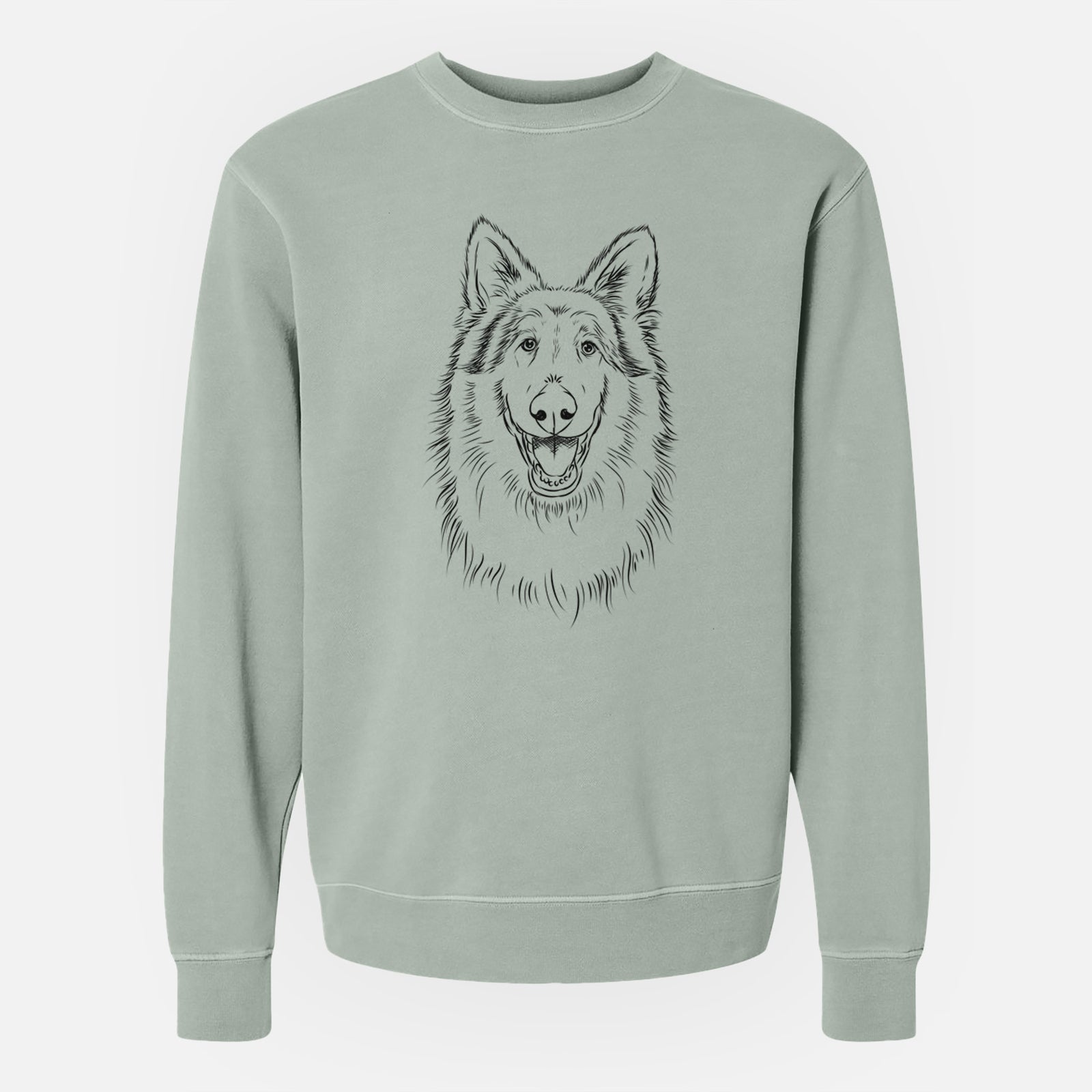 Bare Cannon the Rough Collie - Unisex Pigment Dyed Crew Sweatshirt