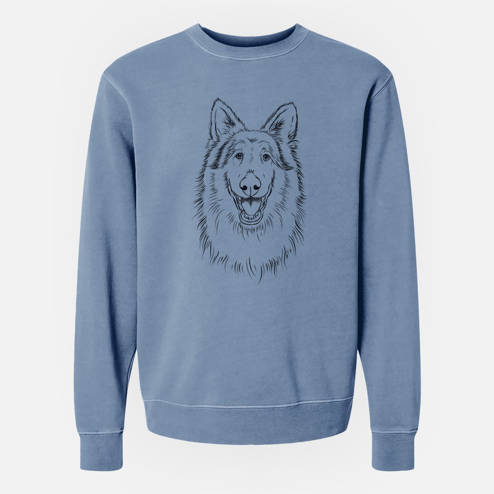 Bare Cannon the Rough Collie - Unisex Pigment Dyed Crew Sweatshirt