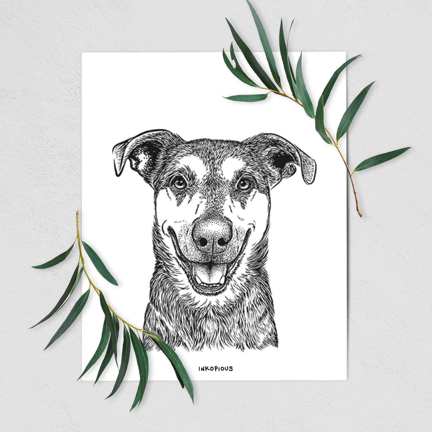 Case the Mixed Breed Art Print