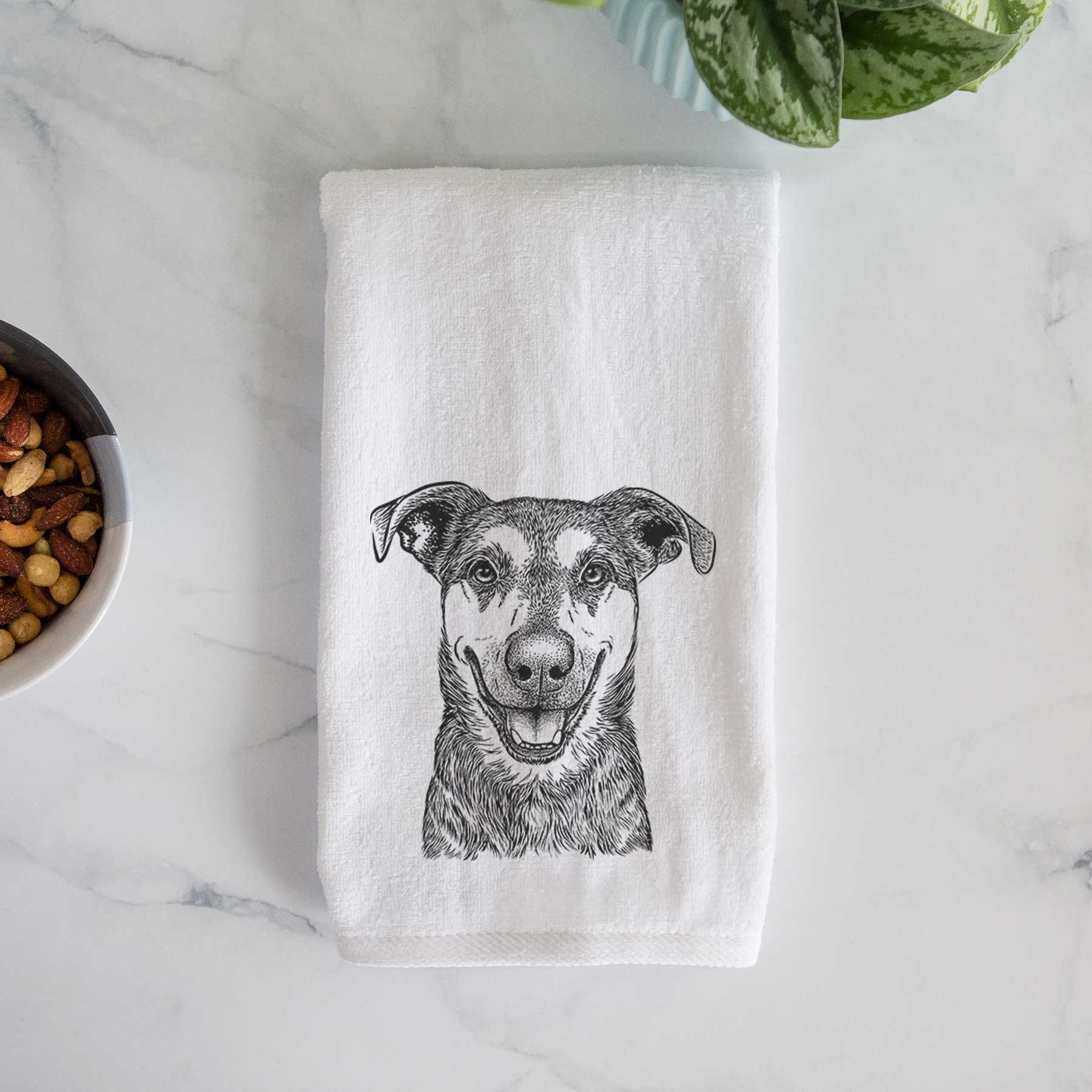 Case the Mixed Breed Decorative Hand Towel