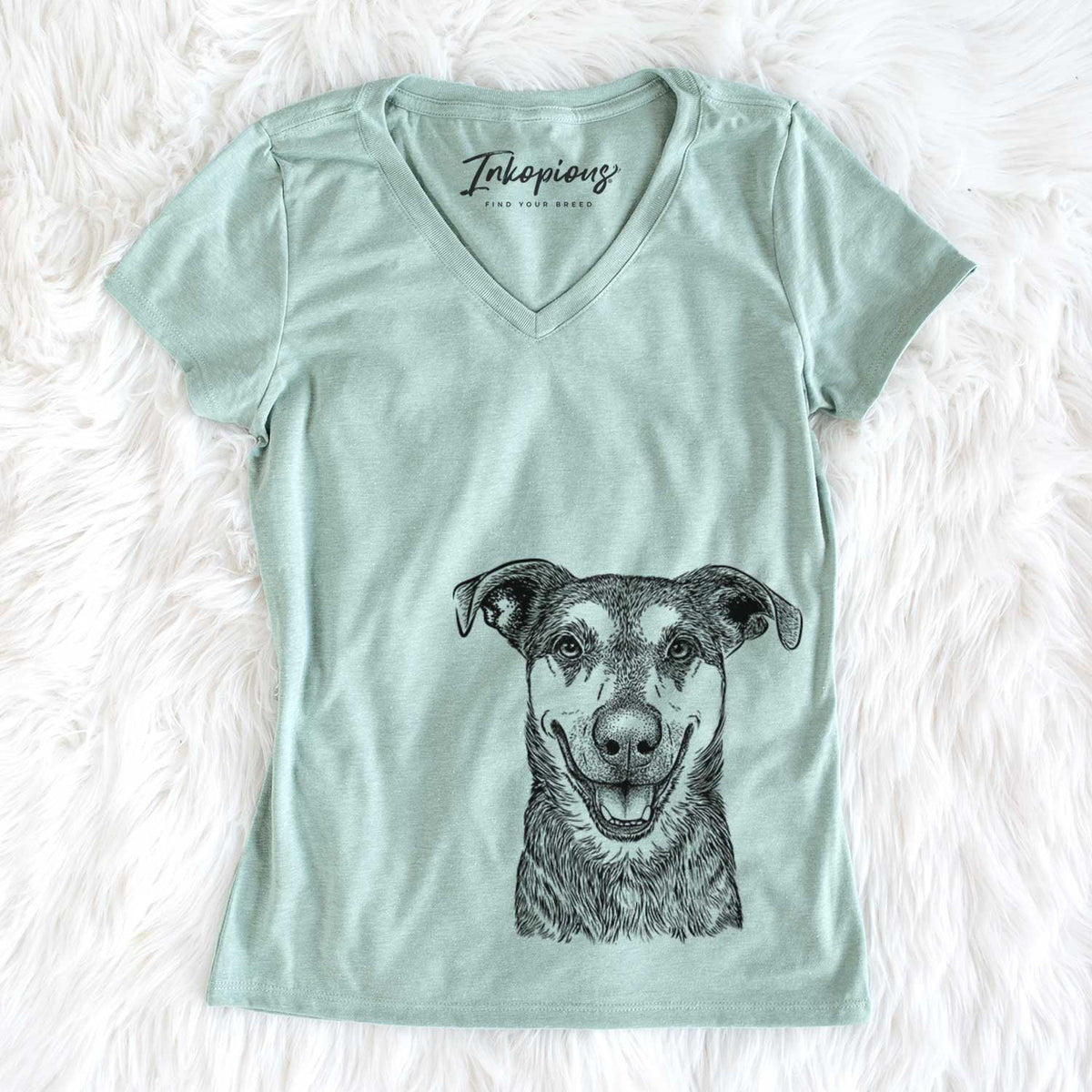 Case the Mixed Breed - Women&#39;s V-neck Shirt